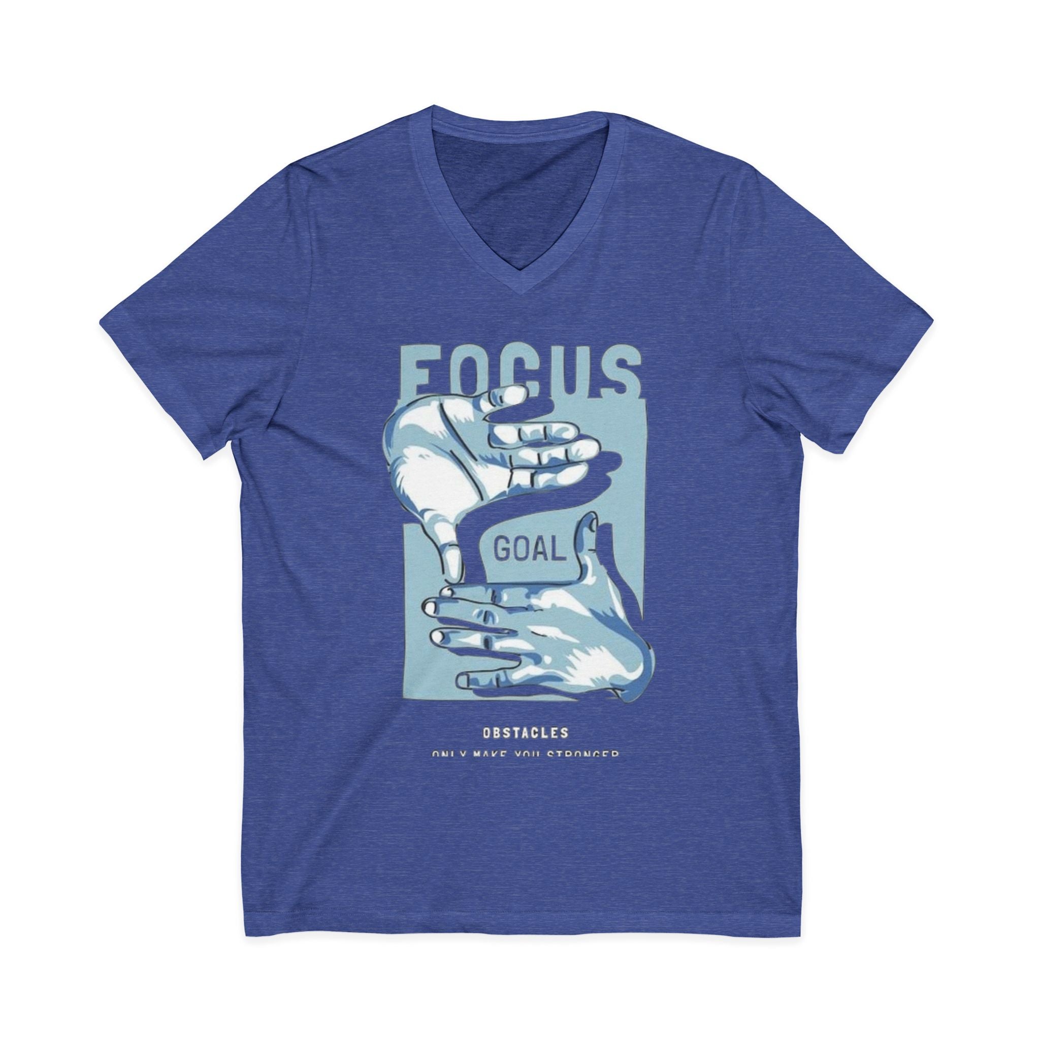 Unisex Jersey Short Sleeve V-Neck Tee