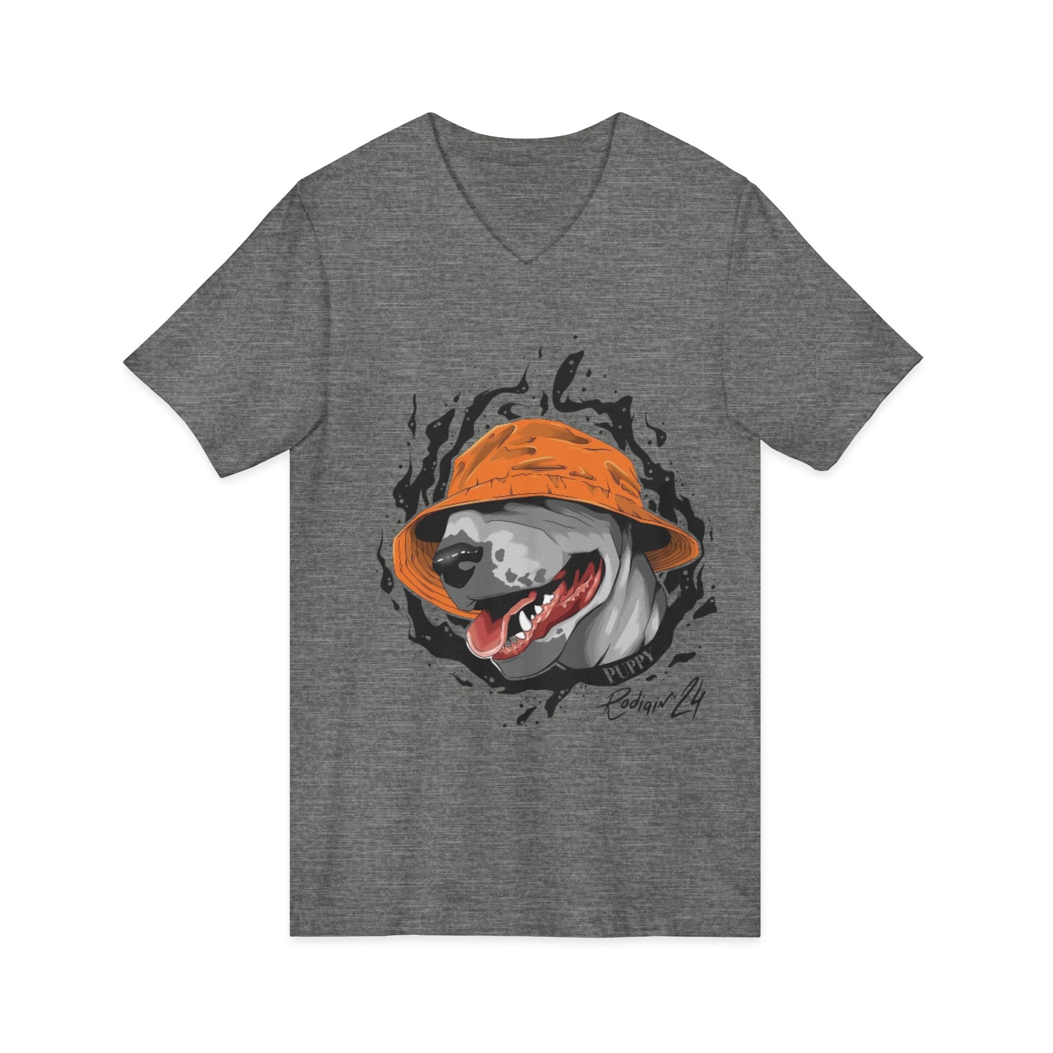 Unisex Jersey Short Sleeve V-Neck Tee