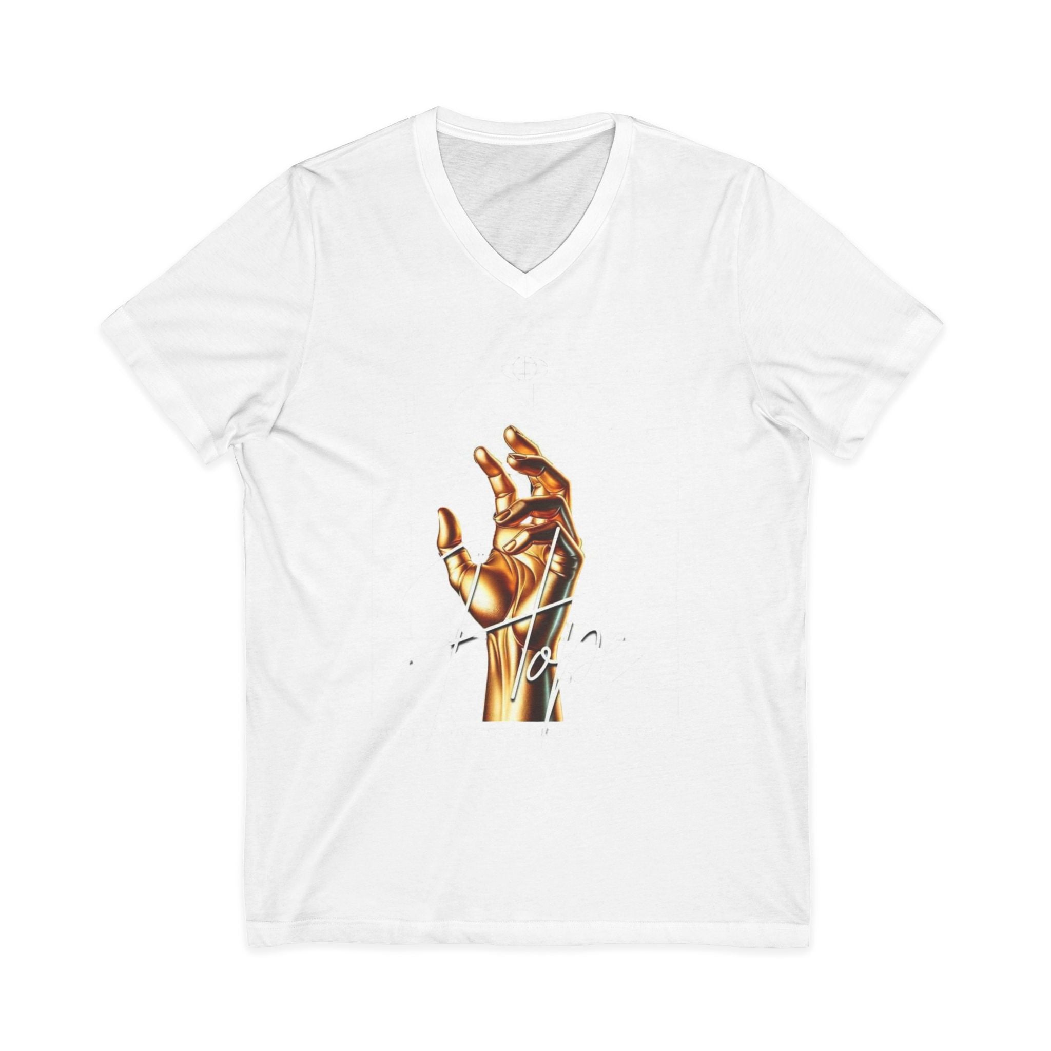 Unisex Jersey Short Sleeve V-Neck Tee