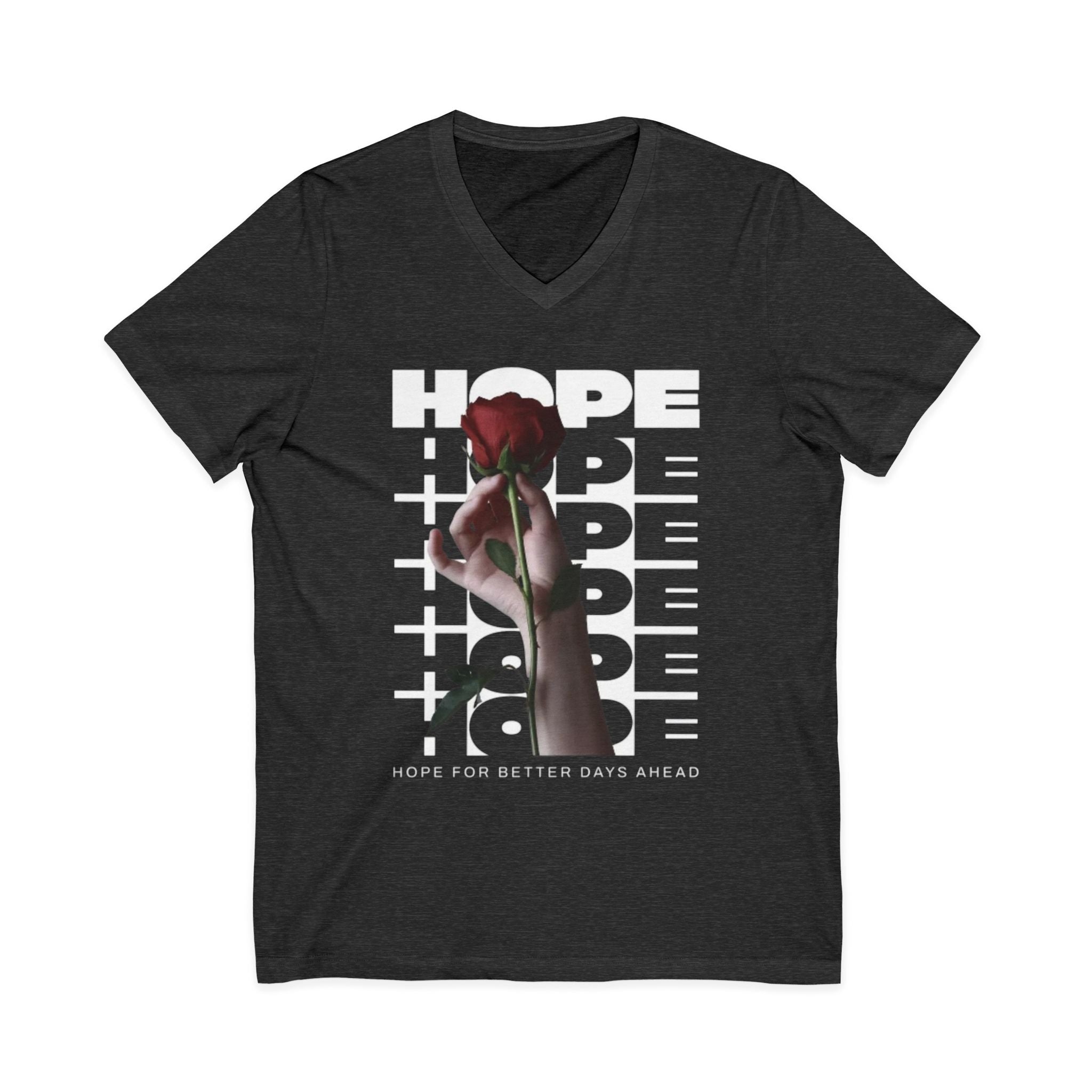 Unisex Jersey Short Sleeve V-Neck Tee