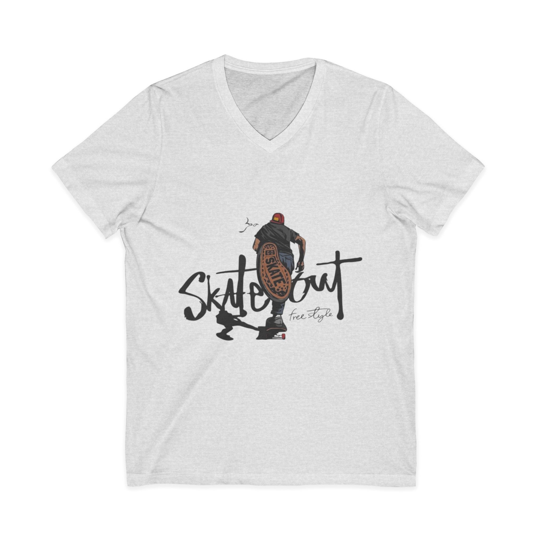 Unisex Jersey Short Sleeve V-Neck Tee