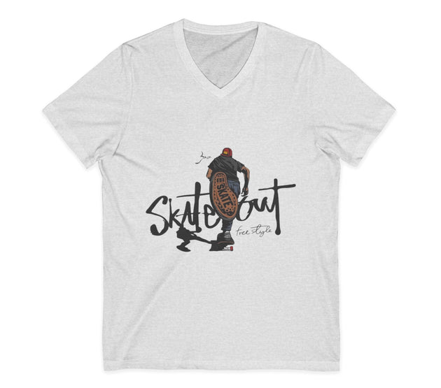 Unisex Jersey Short Sleeve V-Neck Tee