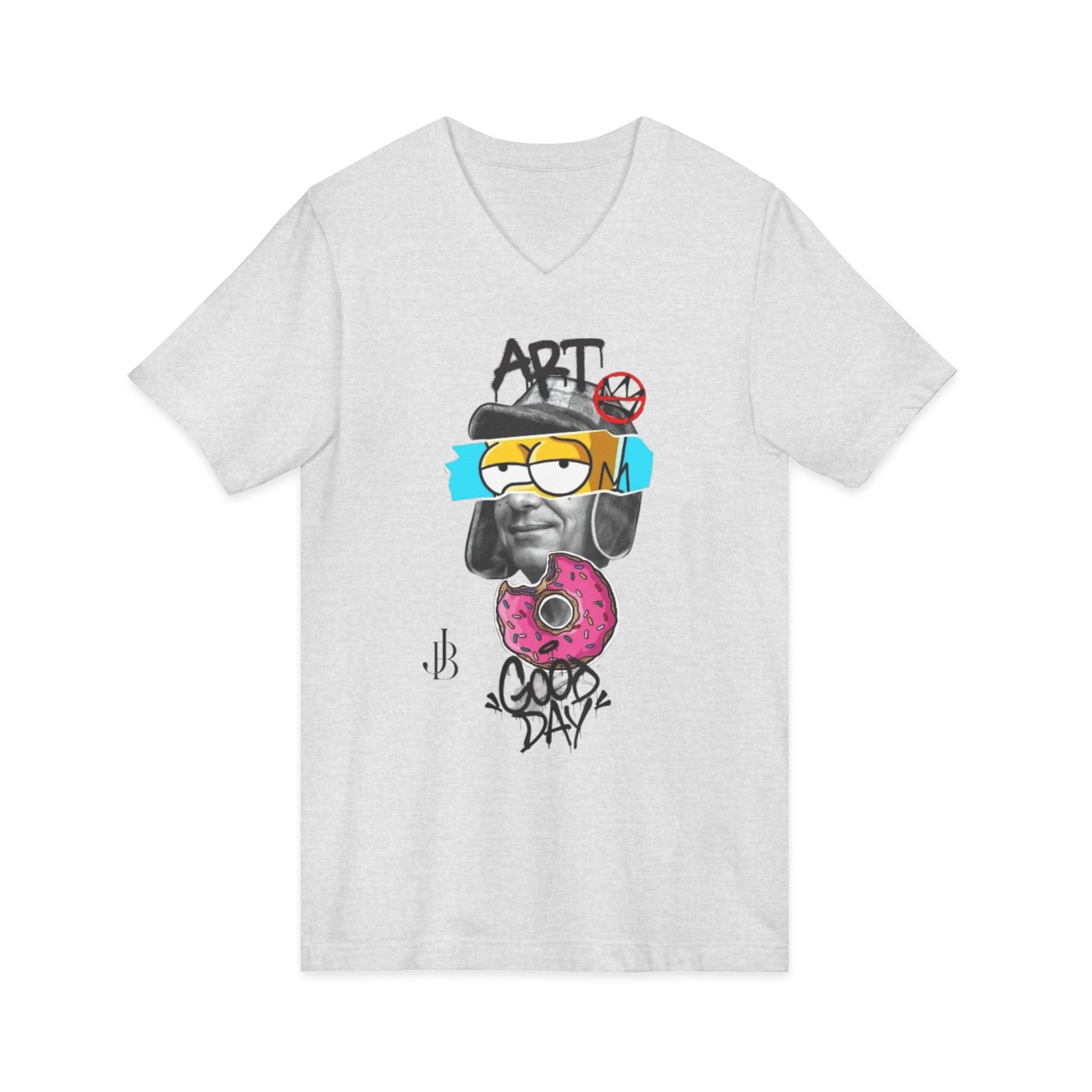 Unisex Jersey Short Sleeve V-Neck Tee