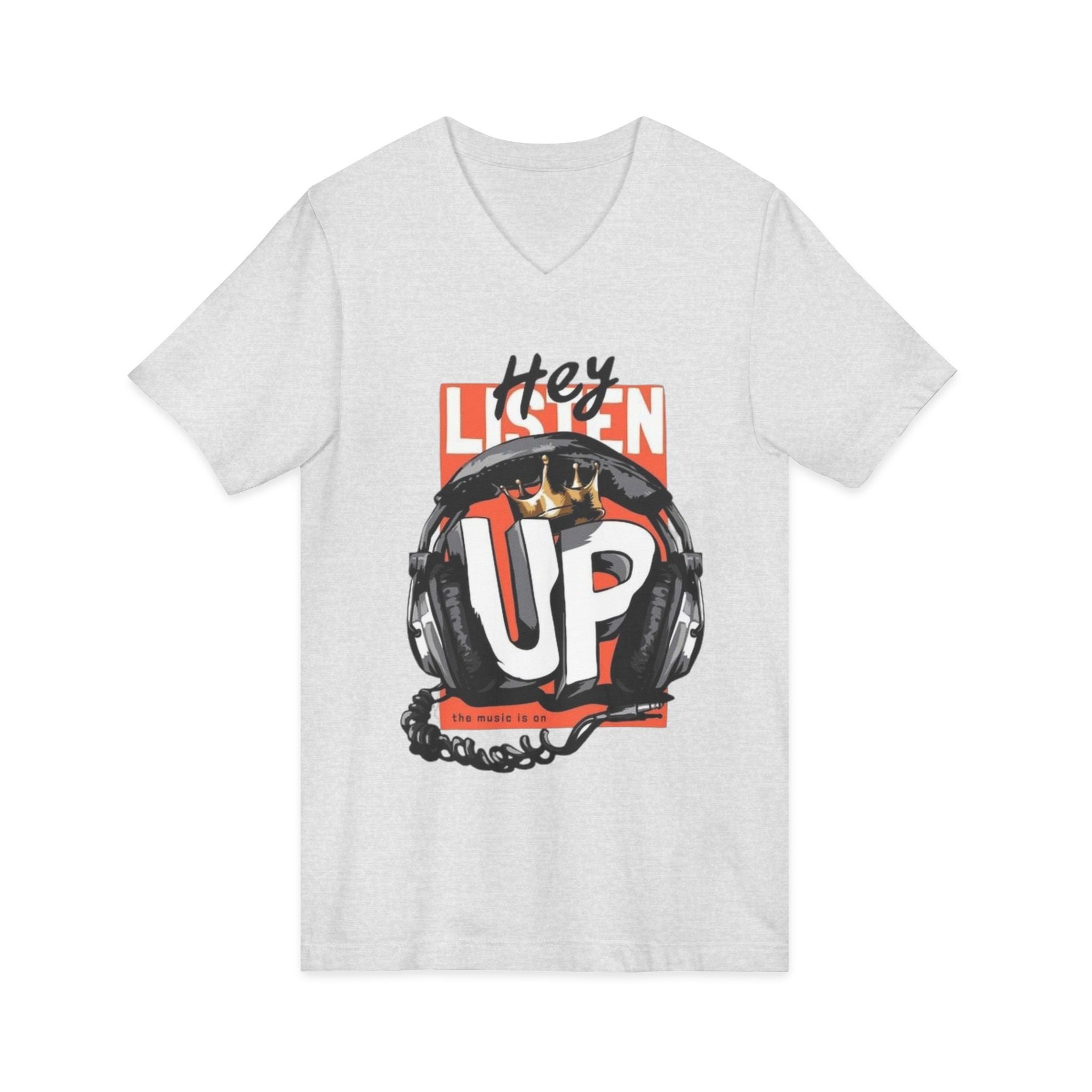 Unisex Jersey Short Sleeve V-Neck Tee