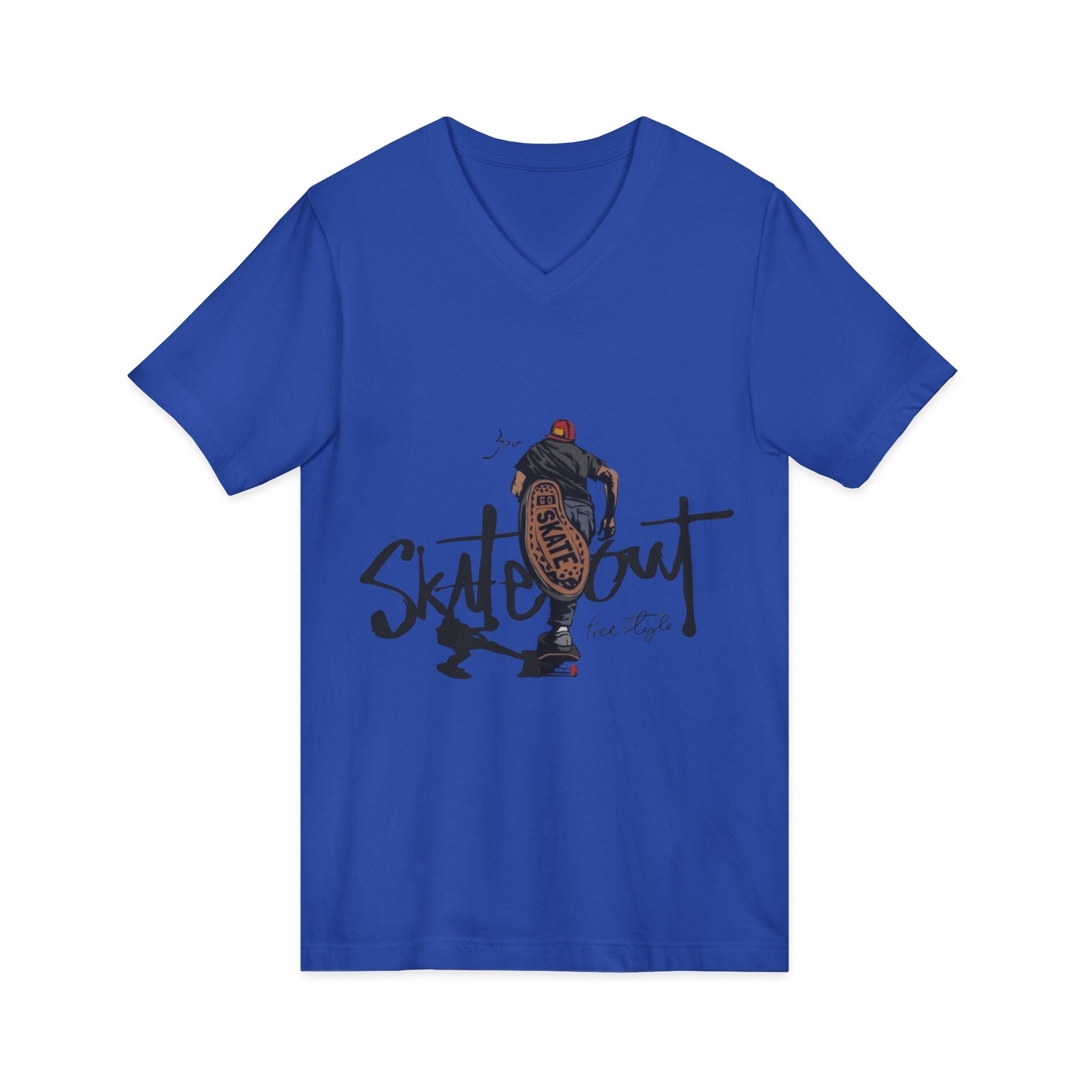 Unisex Jersey Short Sleeve V-Neck Tee