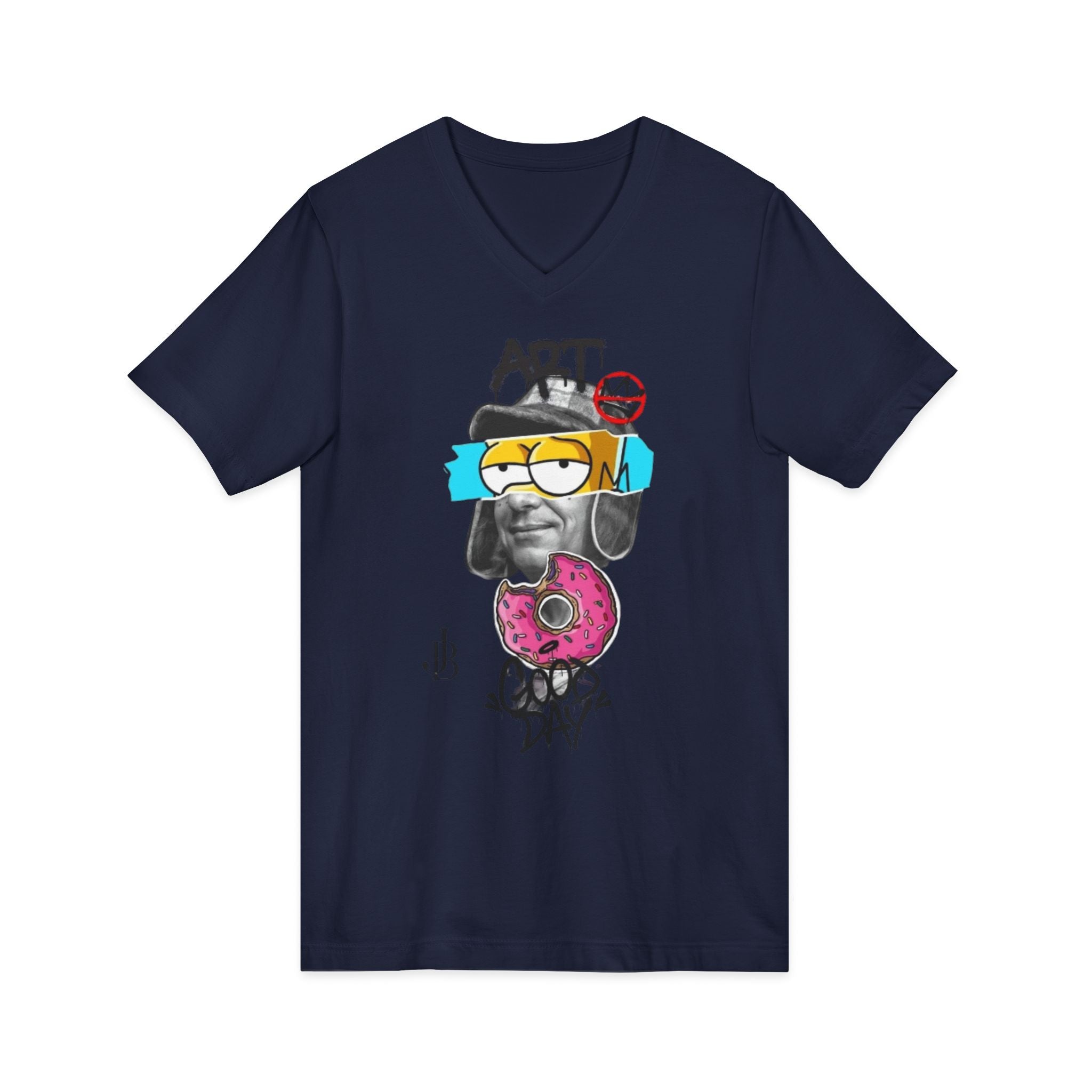 Unisex Jersey Short Sleeve V-Neck Tee