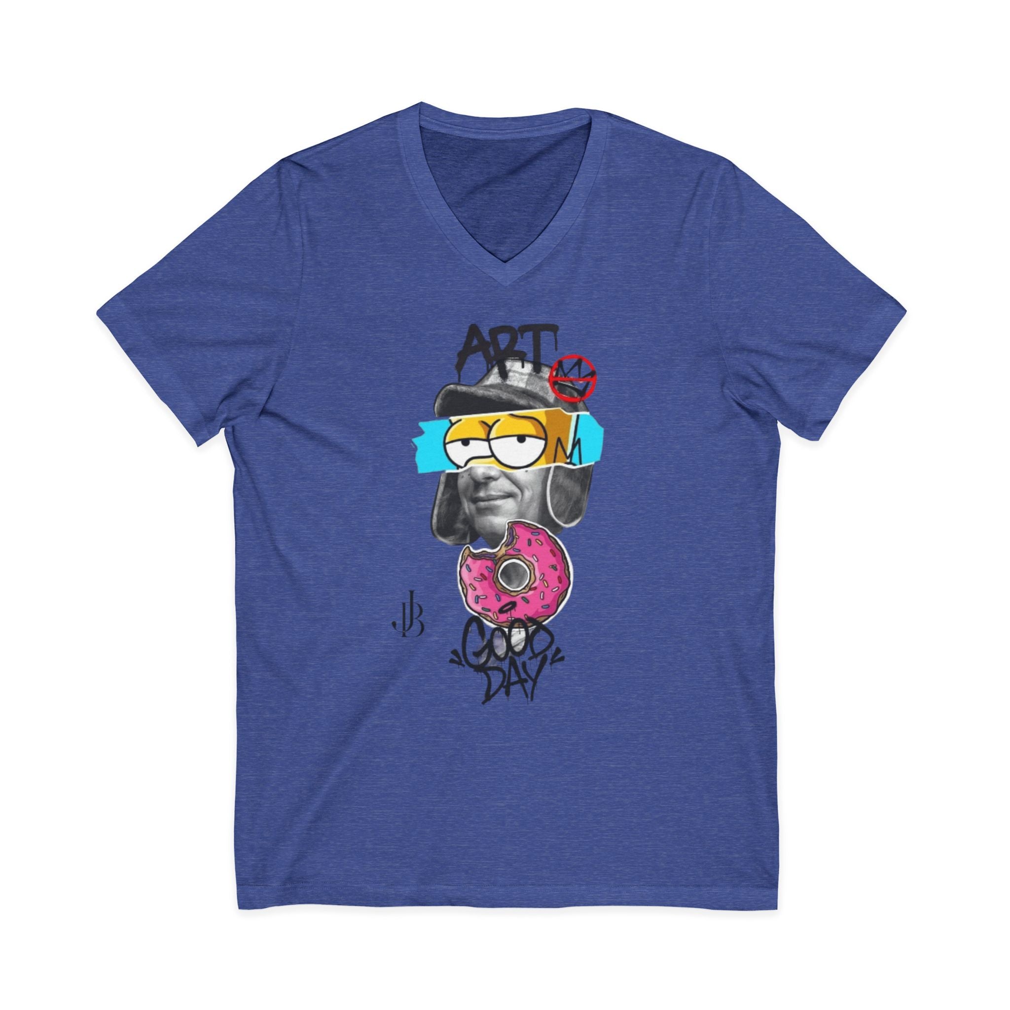 Unisex Jersey Short Sleeve V-Neck Tee