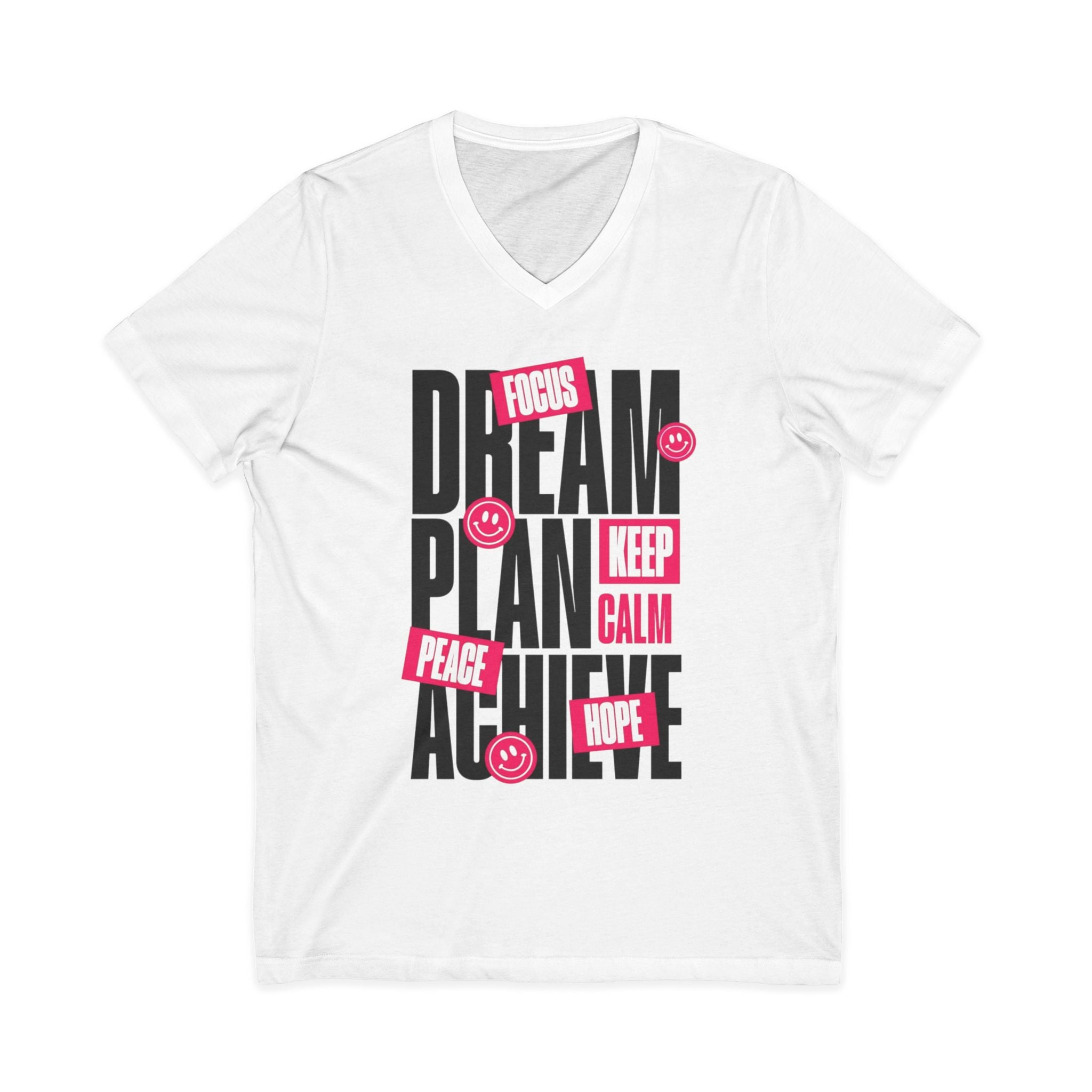 Unisex Jersey Short Sleeve V-Neck Tee