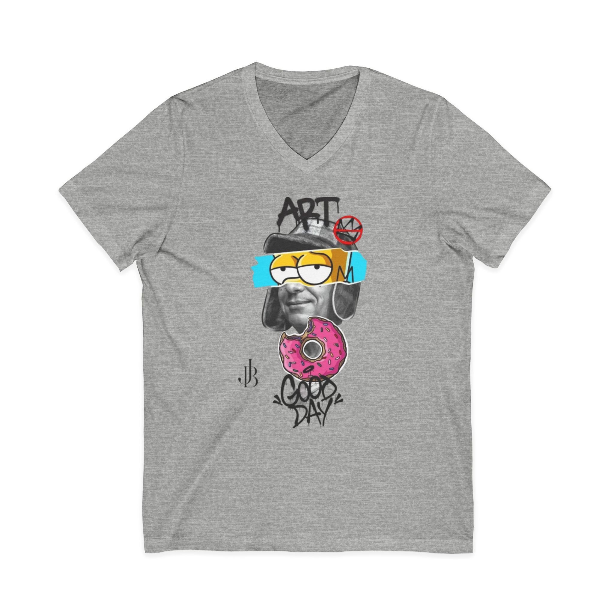 Unisex Jersey Short Sleeve V-Neck Tee