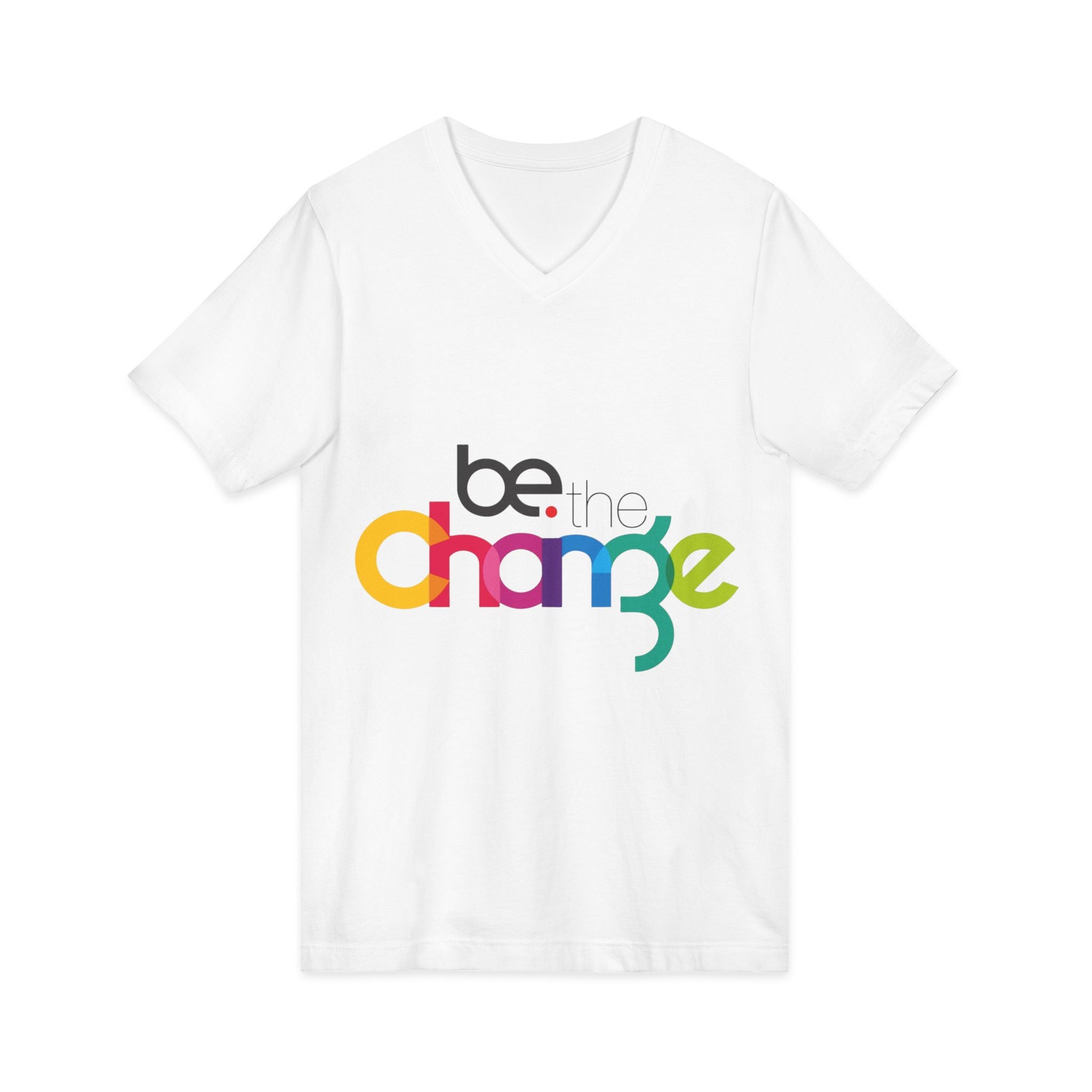 Unisex Jersey Short Sleeve V-Neck Tee