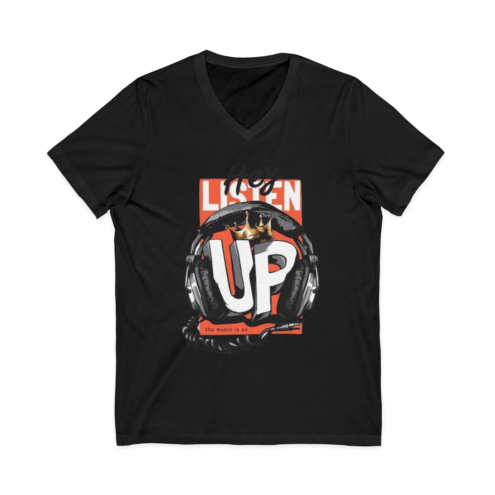 Unisex Jersey Short Sleeve V-Neck Tee