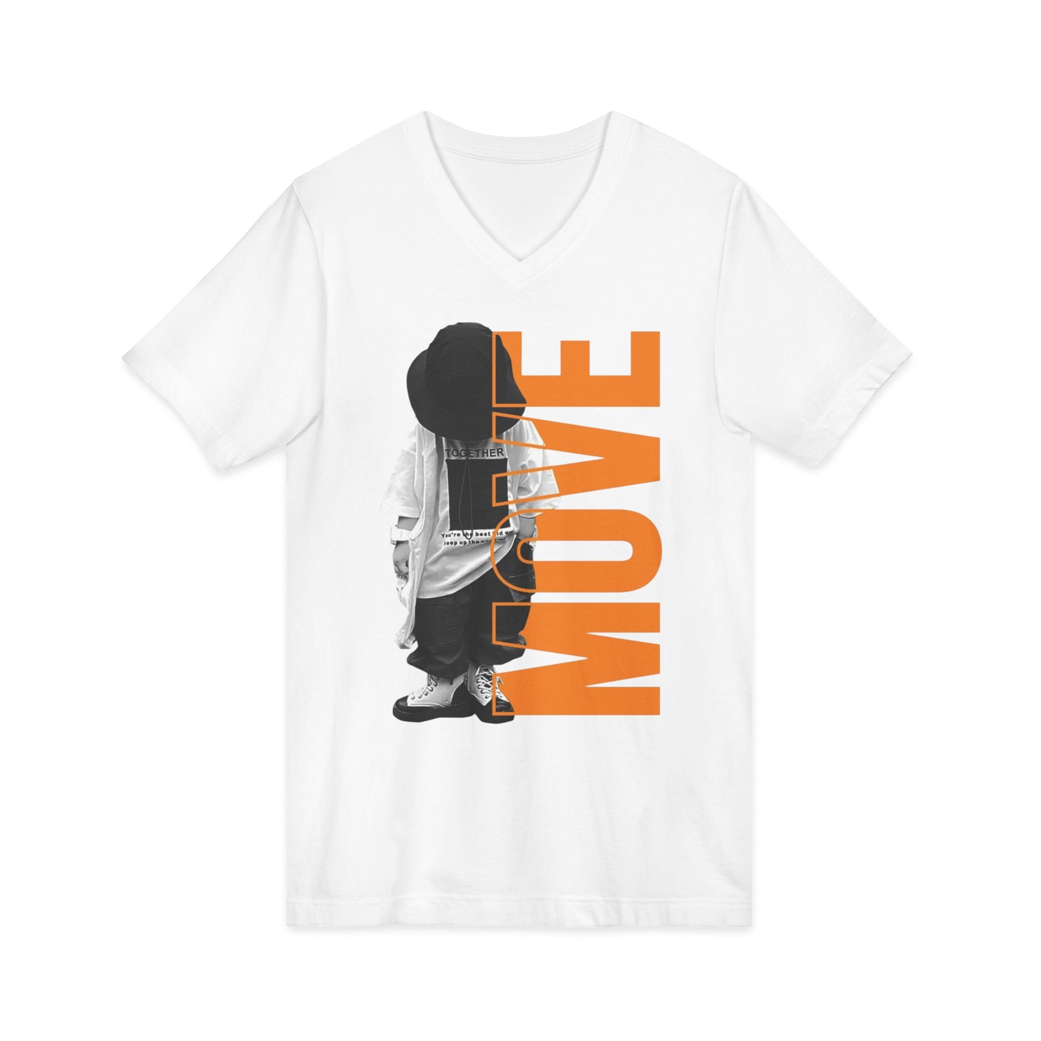 Unisex Jersey Short Sleeve V-Neck Tee