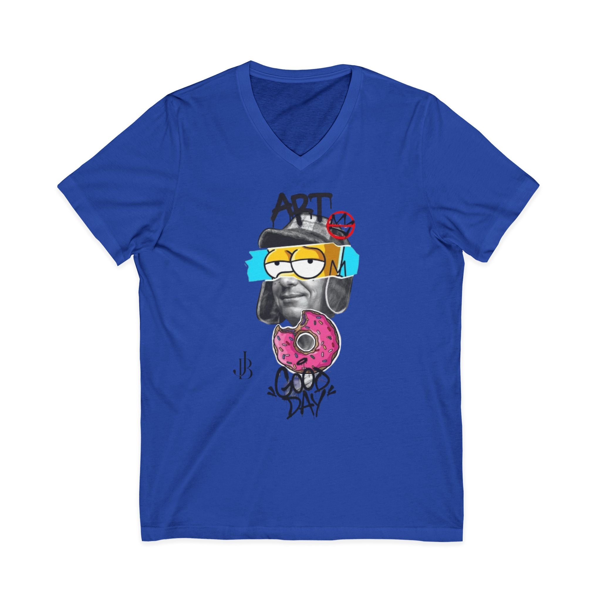 Unisex Jersey Short Sleeve V-Neck Tee