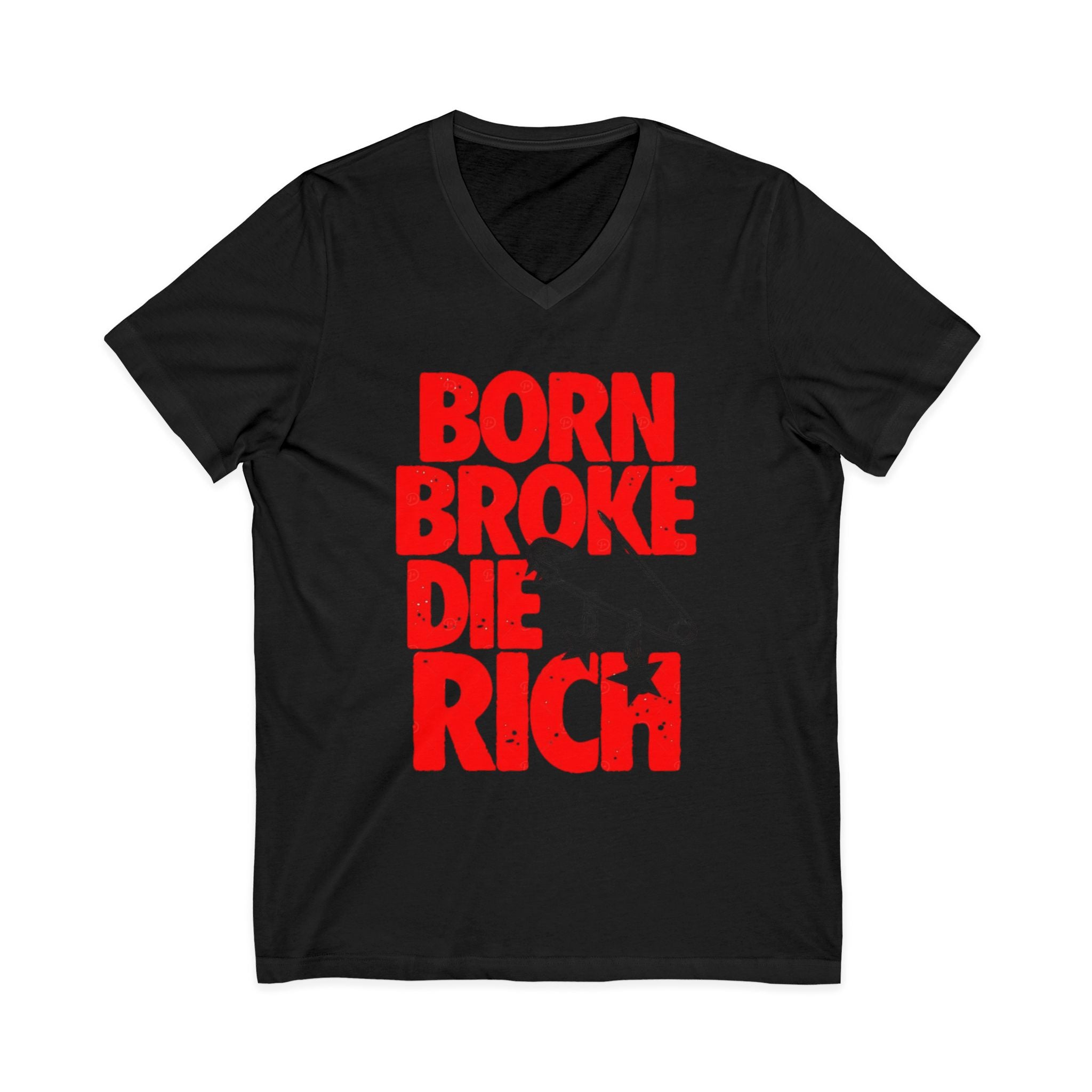 Unisex Jersey Short Sleeve V-Neck Tee