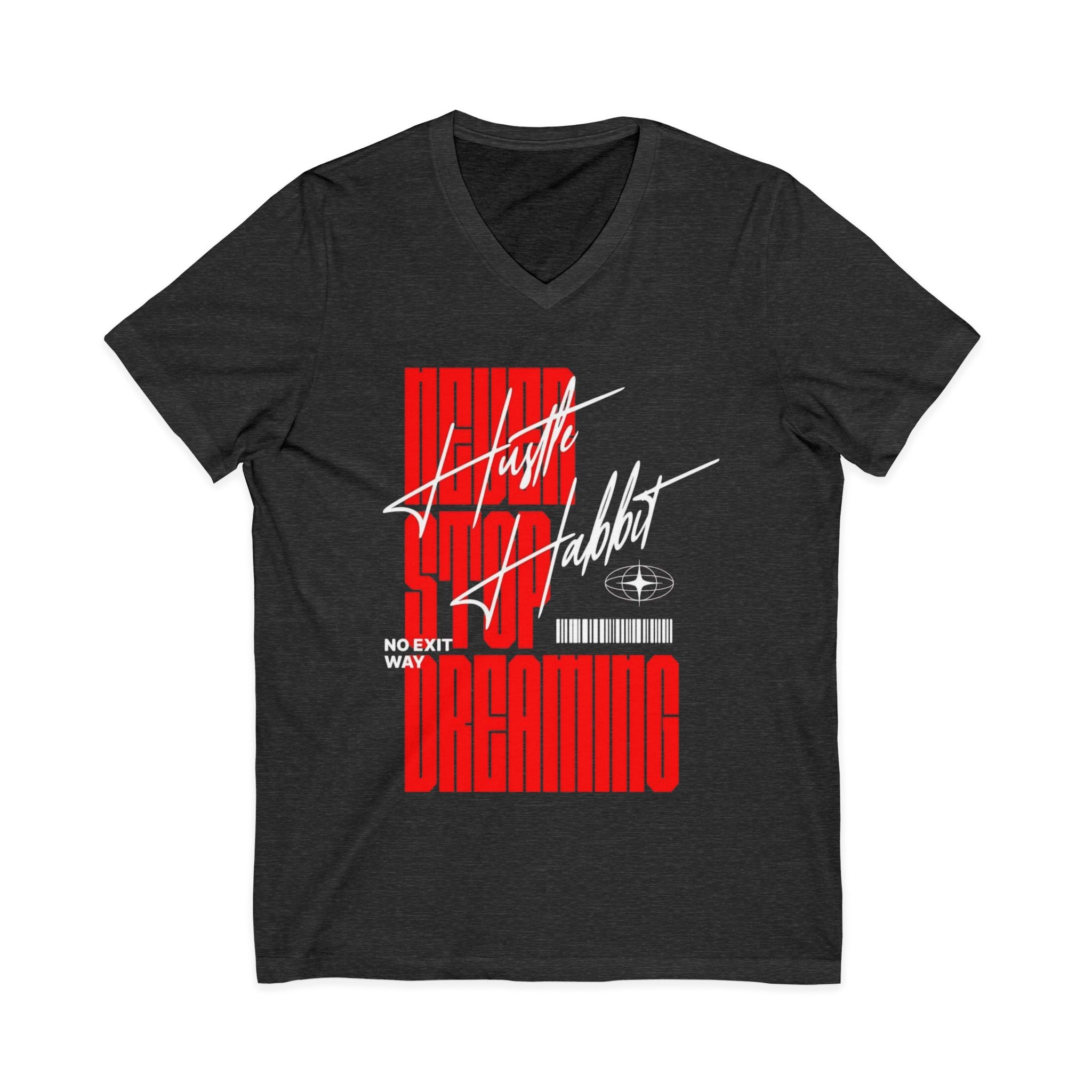 Unisex Jersey Short Sleeve V-Neck Tee