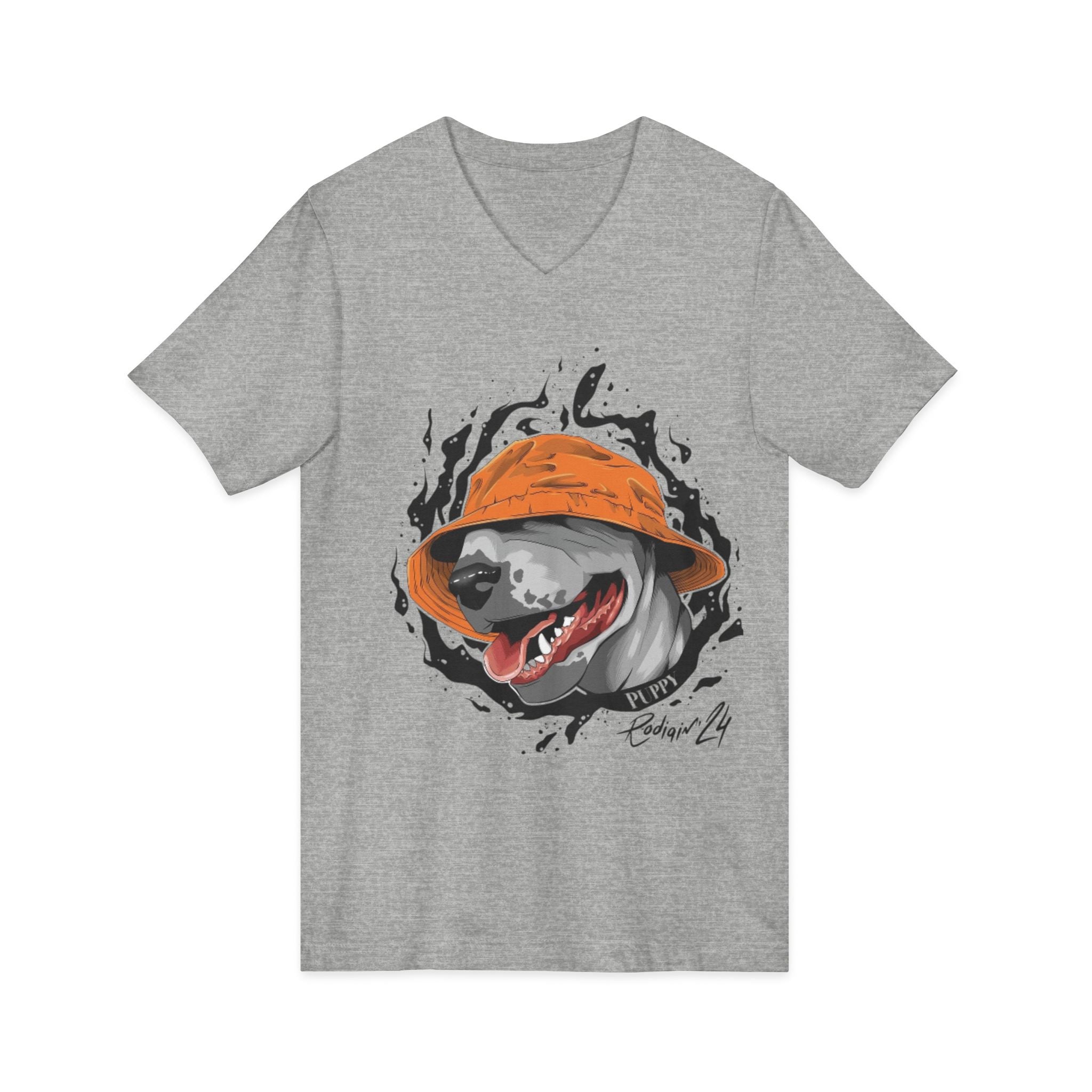 Unisex Jersey Short Sleeve V-Neck Tee