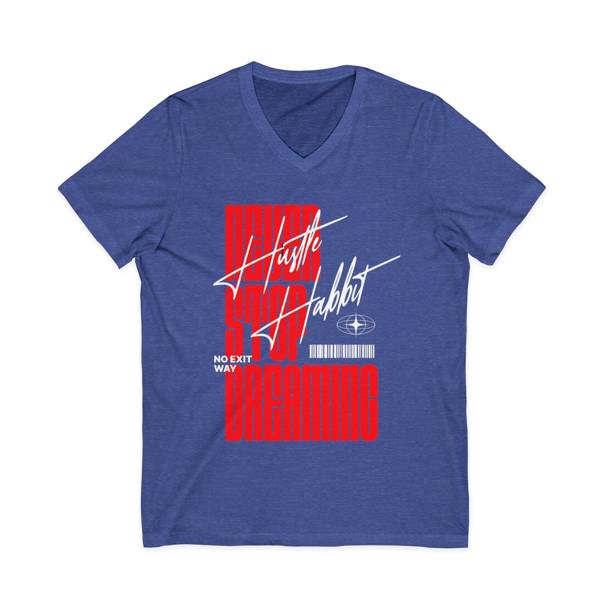 Unisex Jersey Short Sleeve V-Neck Tee