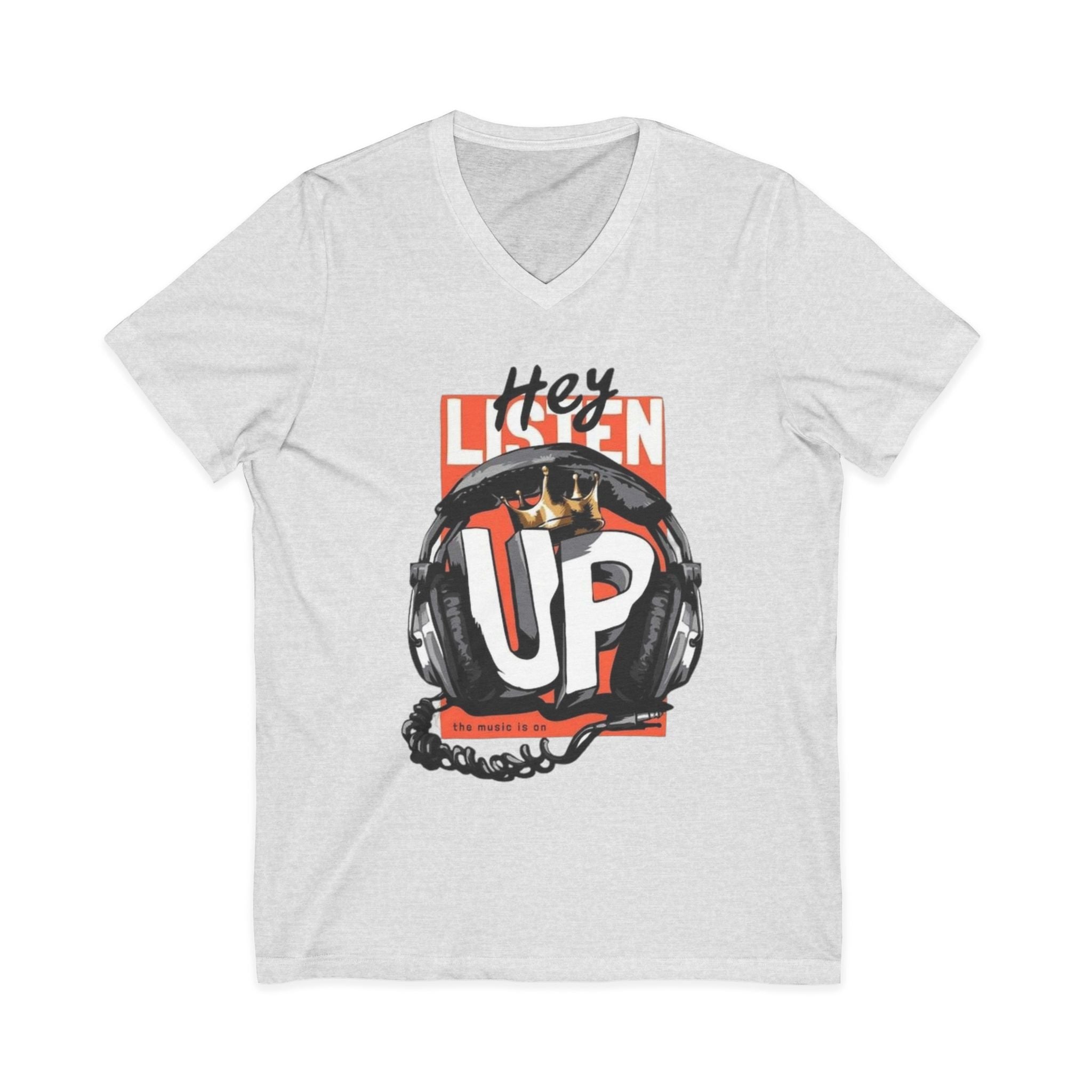 Unisex Jersey Short Sleeve V-Neck Tee