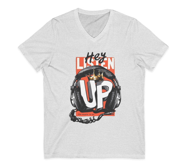 Unisex Jersey Short Sleeve V-Neck Tee