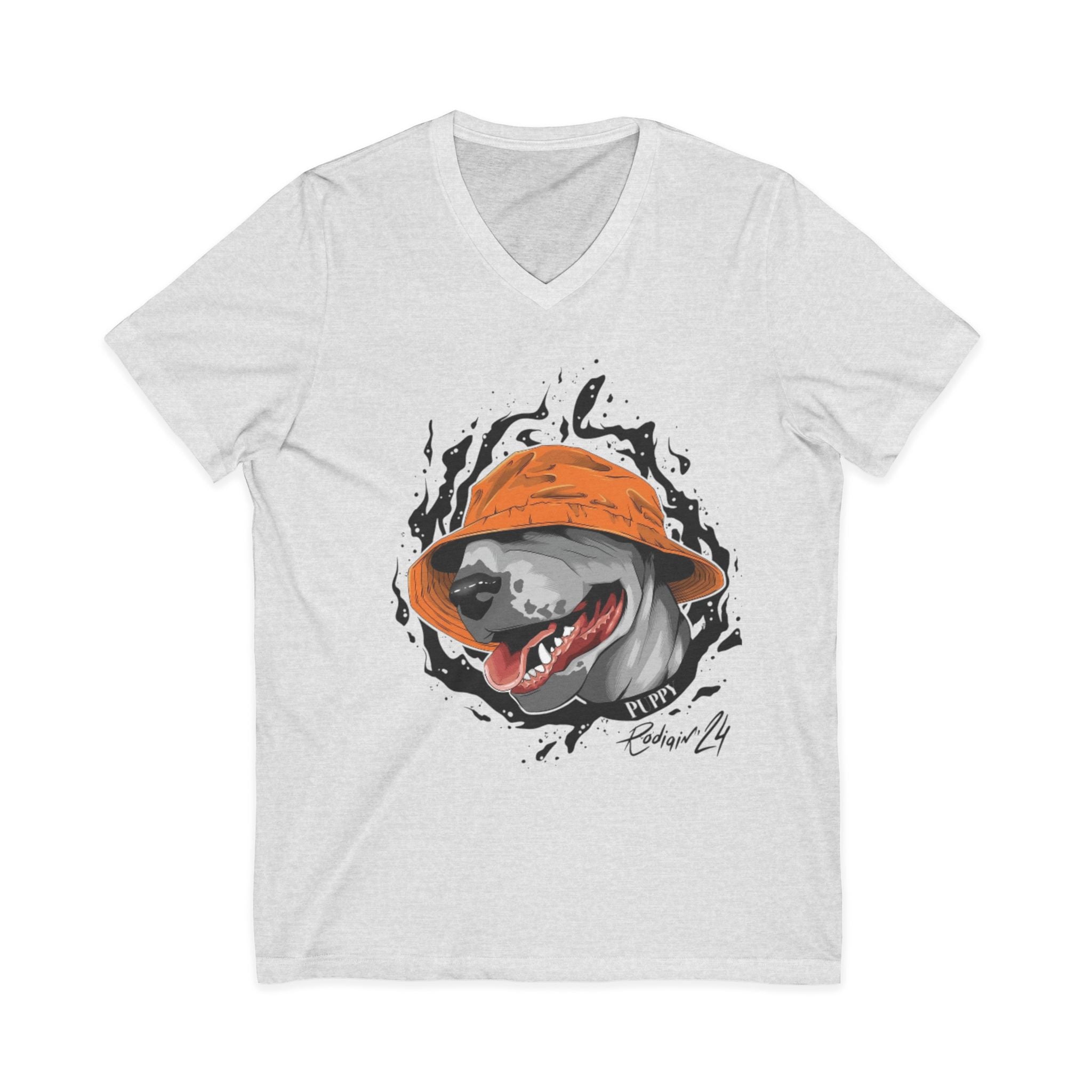 Unisex Jersey Short Sleeve V-Neck Tee