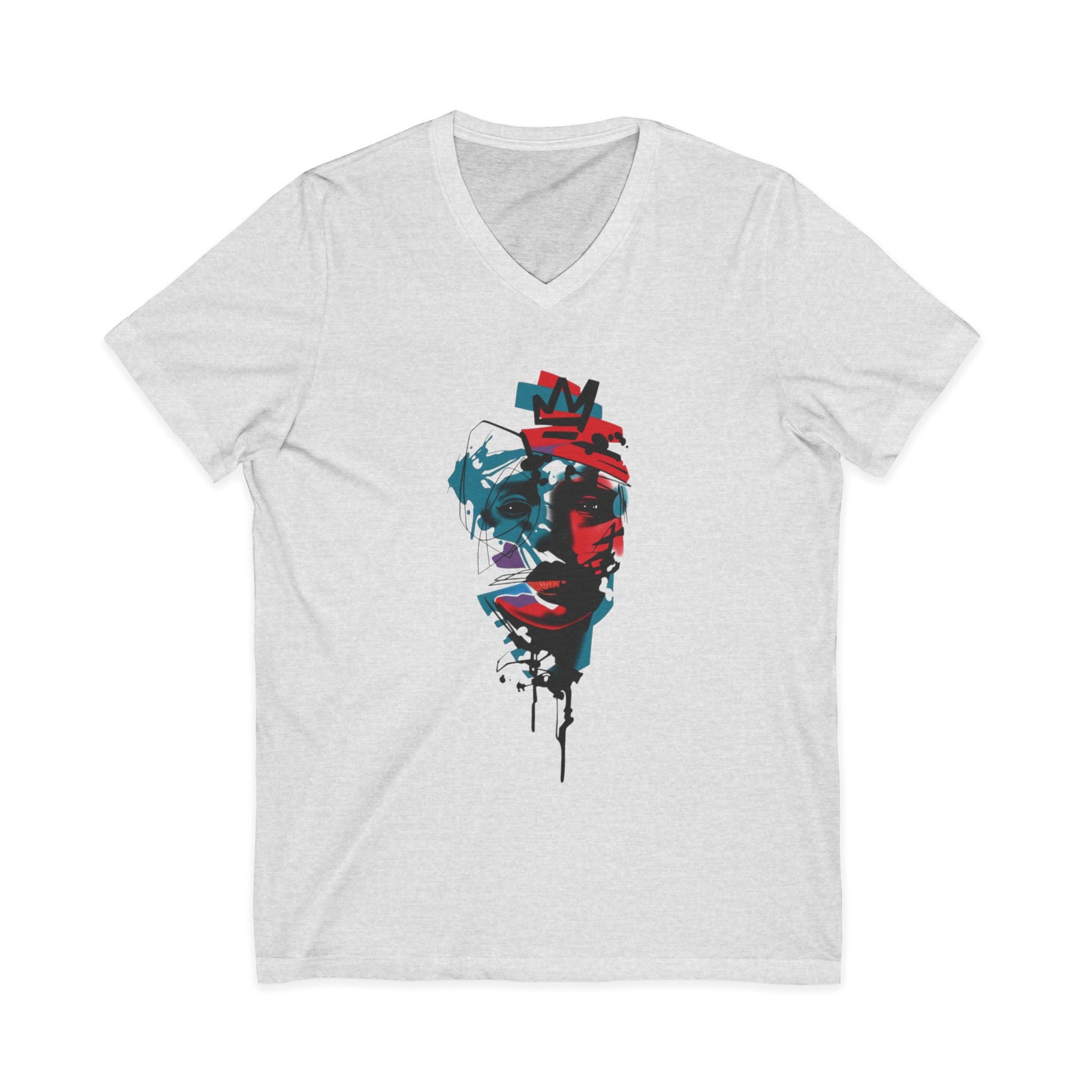 Unisex Jersey Short Sleeve V-Neck Tee