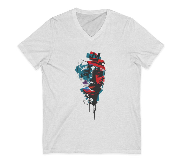 Unisex Jersey Short Sleeve V-Neck Tee