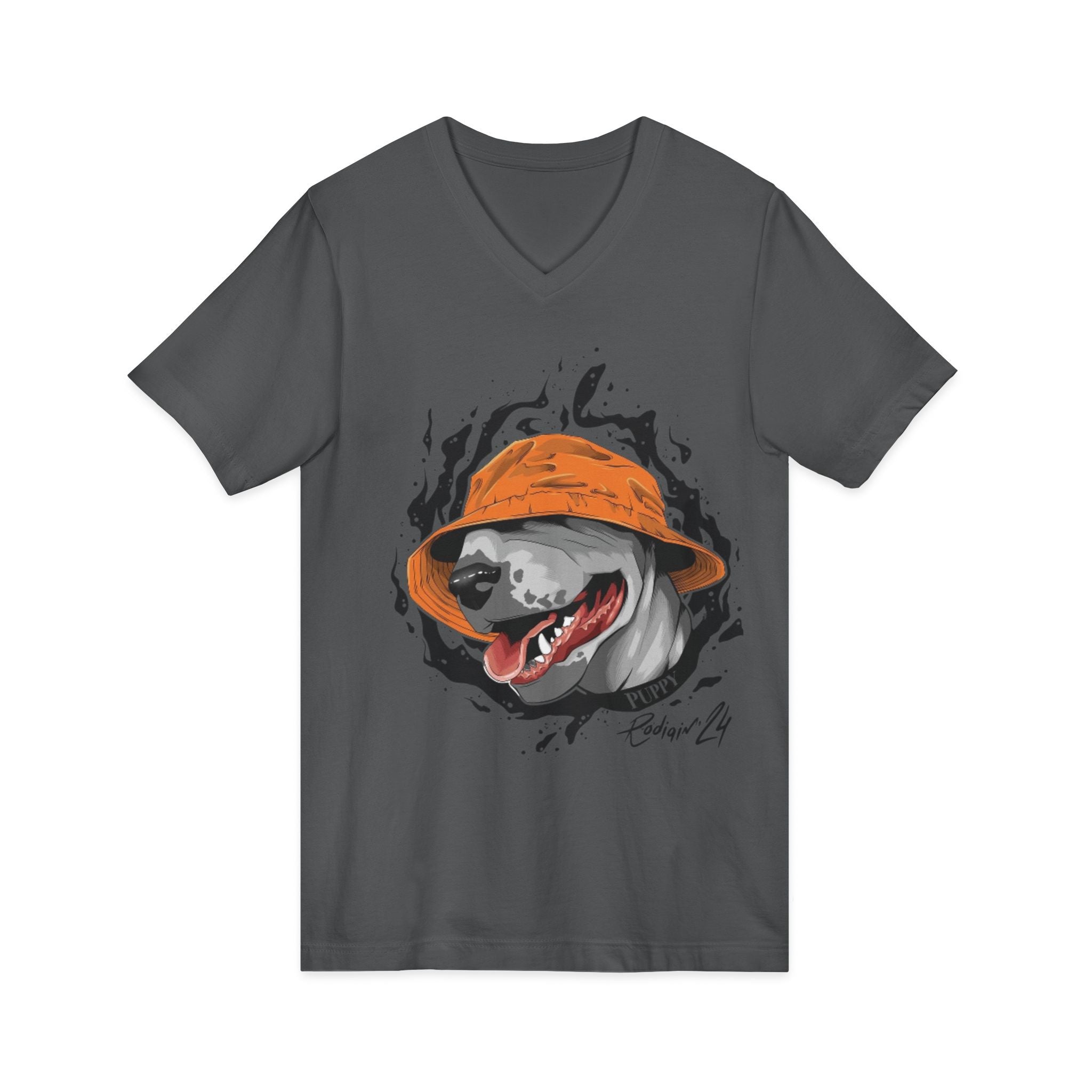 Unisex Jersey Short Sleeve V-Neck Tee