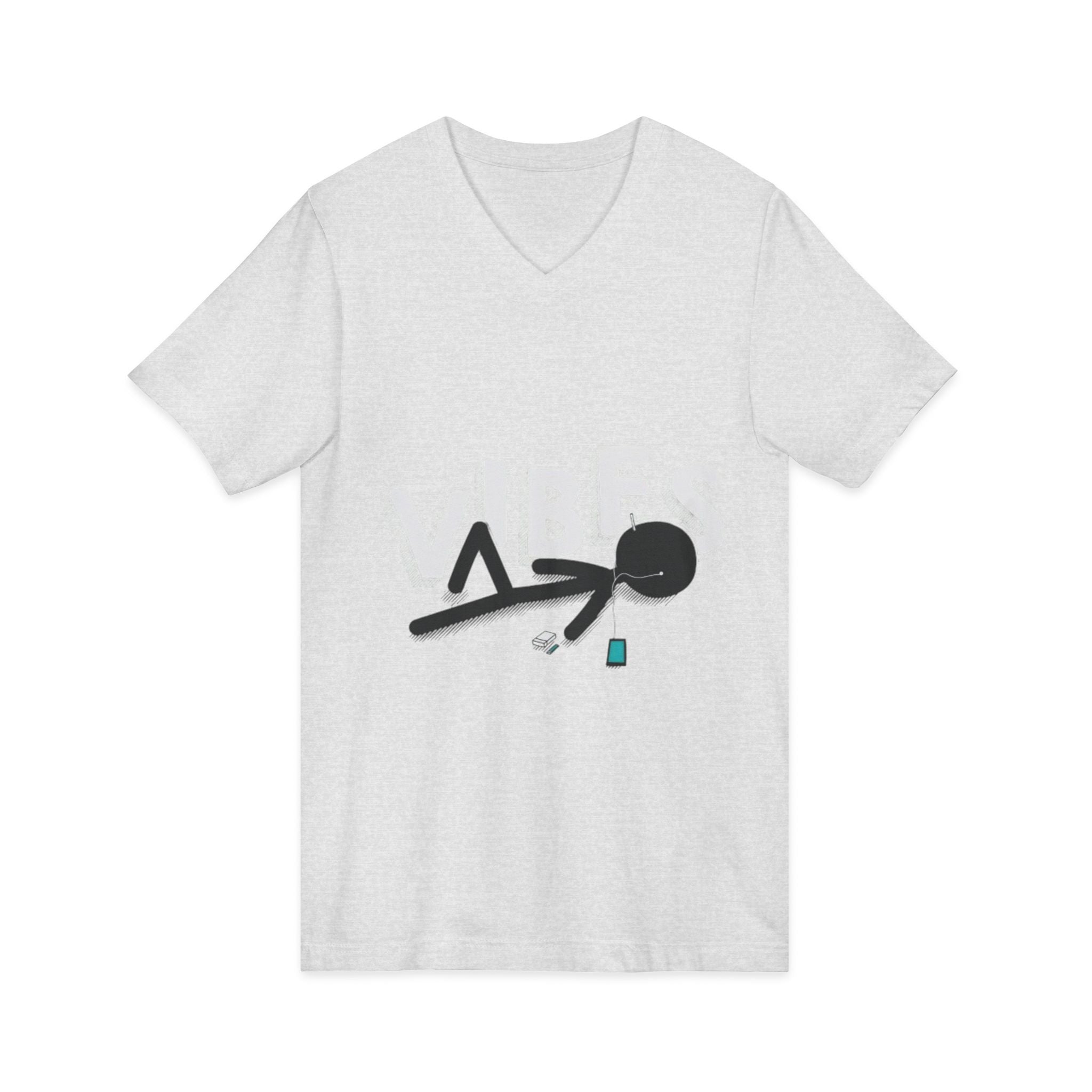 Unisex Jersey Short Sleeve V-Neck Tee