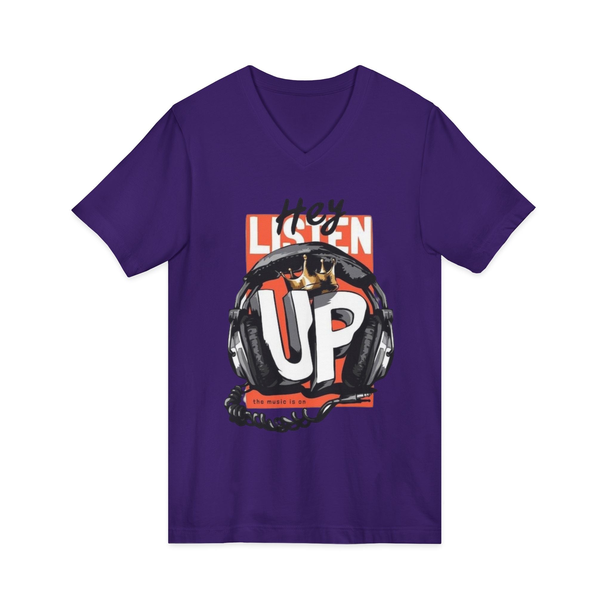 Unisex Jersey Short Sleeve V-Neck Tee