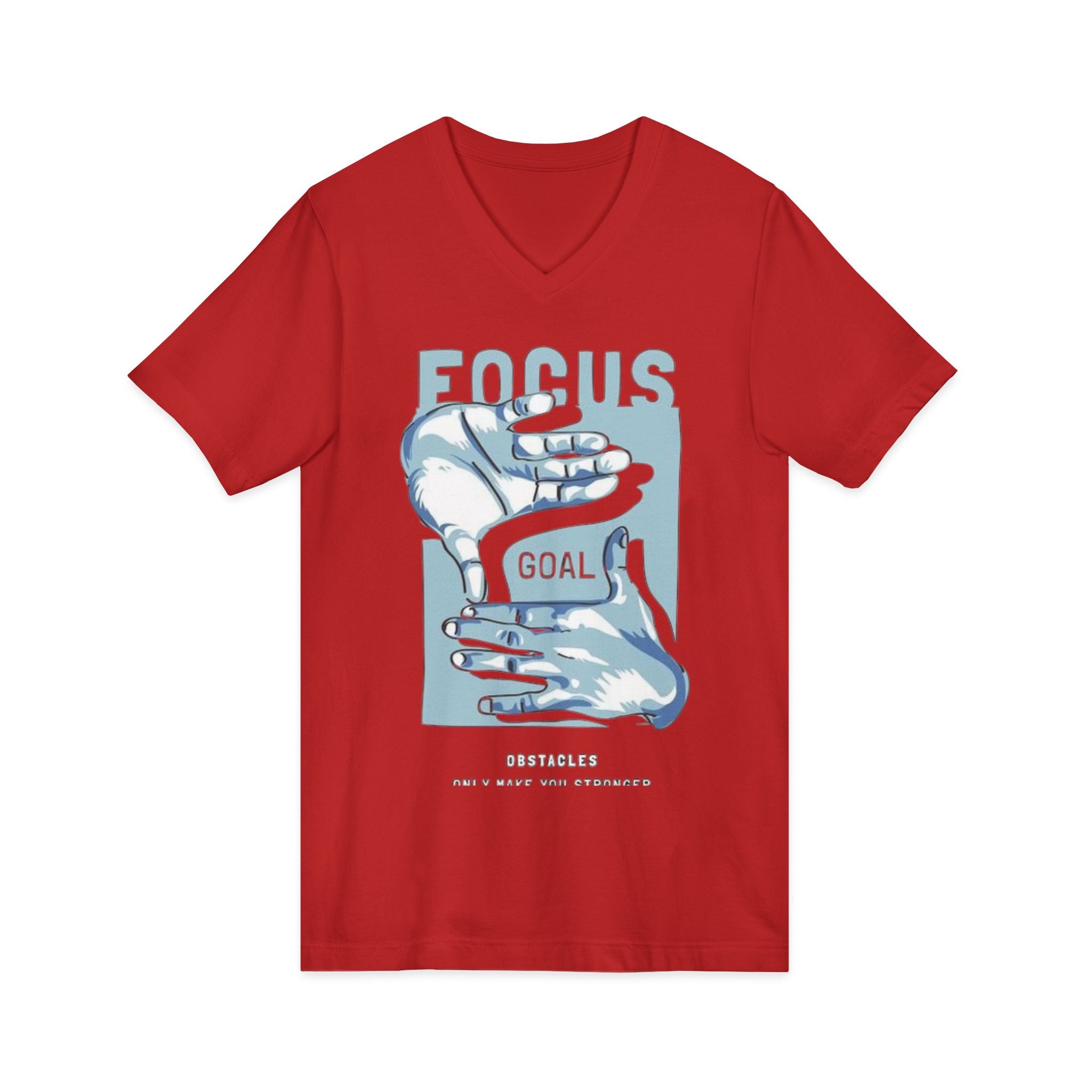 Unisex Jersey Short Sleeve V-Neck Tee