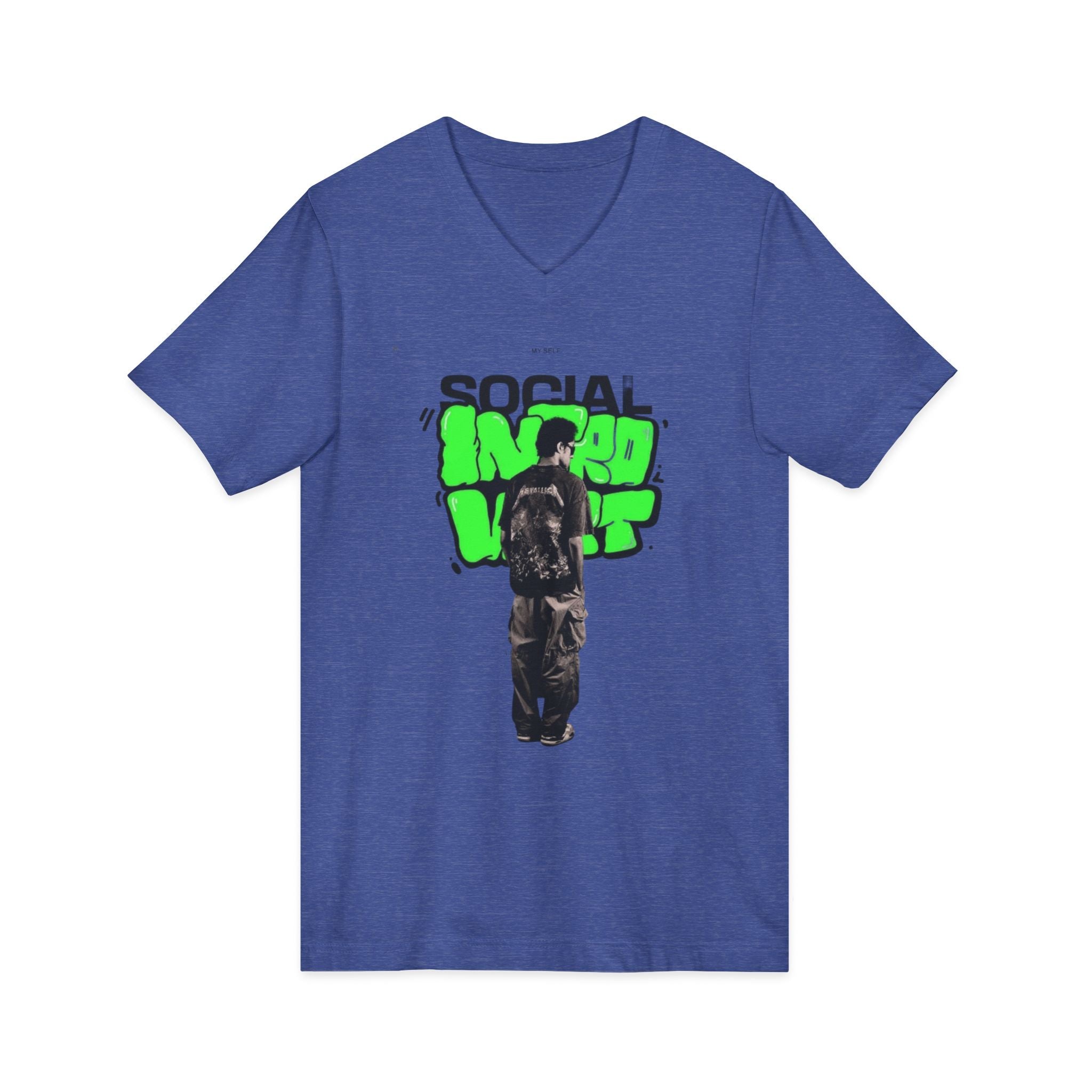 Unisex Jersey Short Sleeve V-Neck Tee