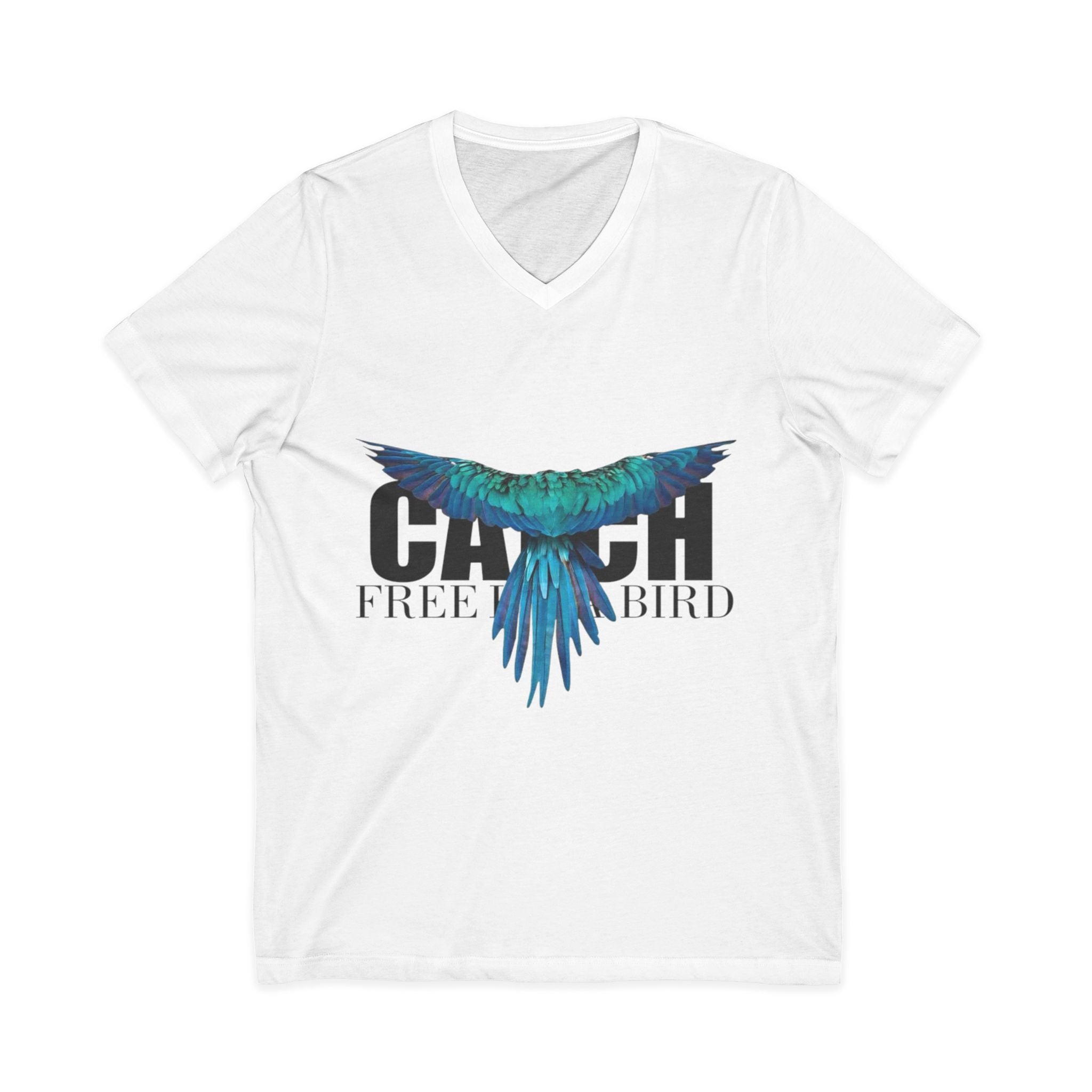 Unisex Jersey Short Sleeve V-Neck Tee