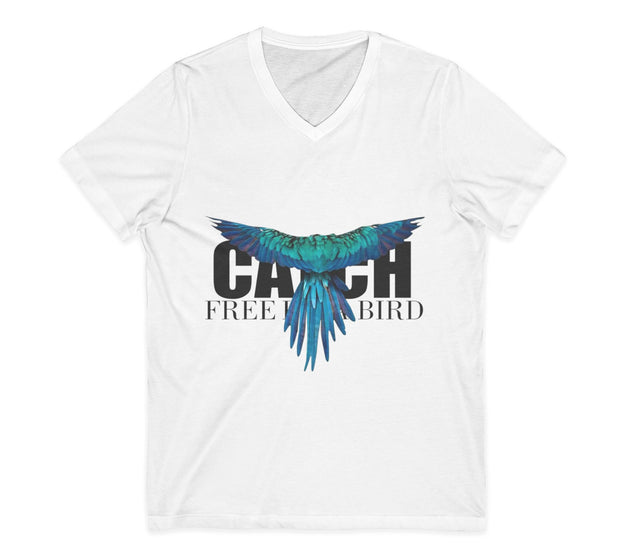 Unisex Jersey Short Sleeve V-Neck Tee