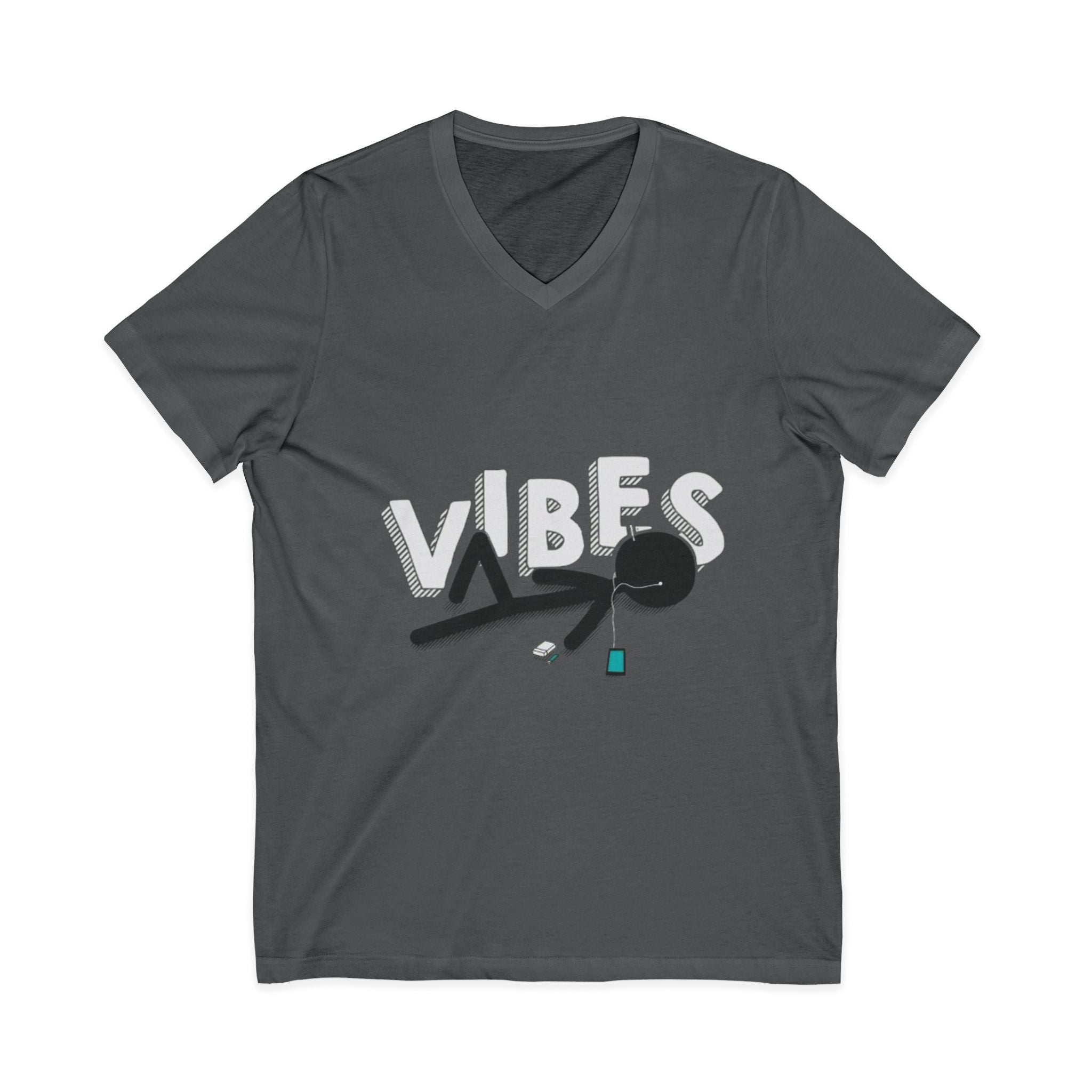 Unisex Jersey Short Sleeve V-Neck Tee