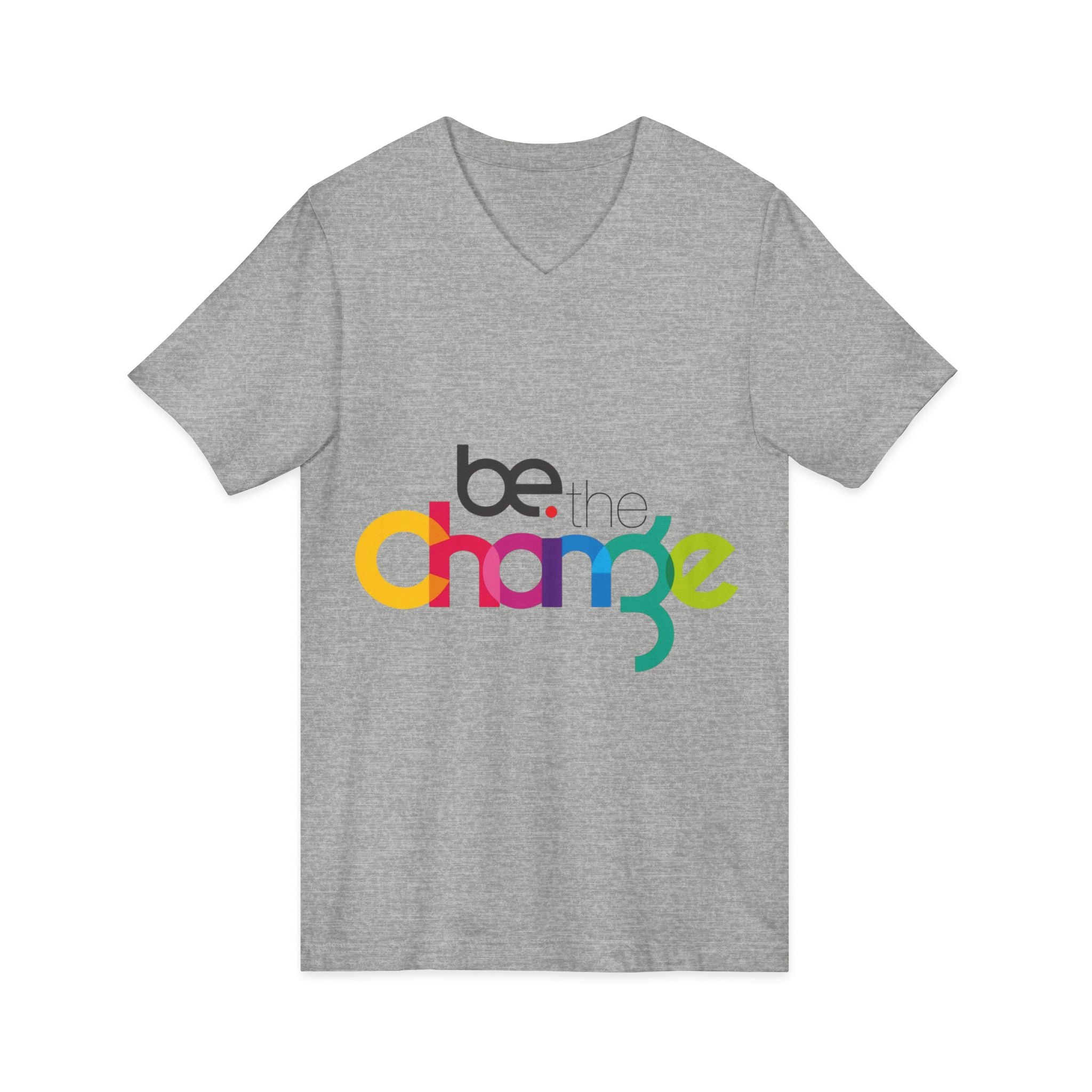 Unisex Jersey Short Sleeve V-Neck Tee