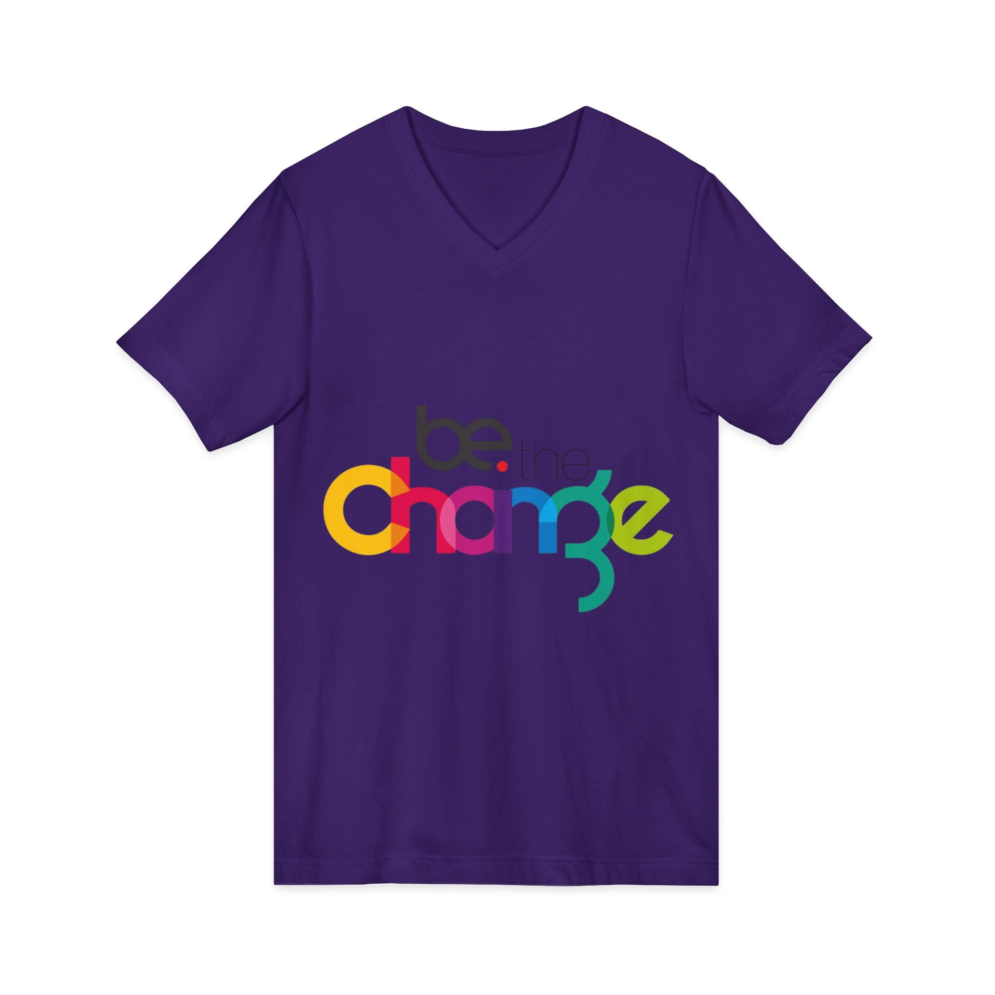 Unisex Jersey Short Sleeve V-Neck Tee