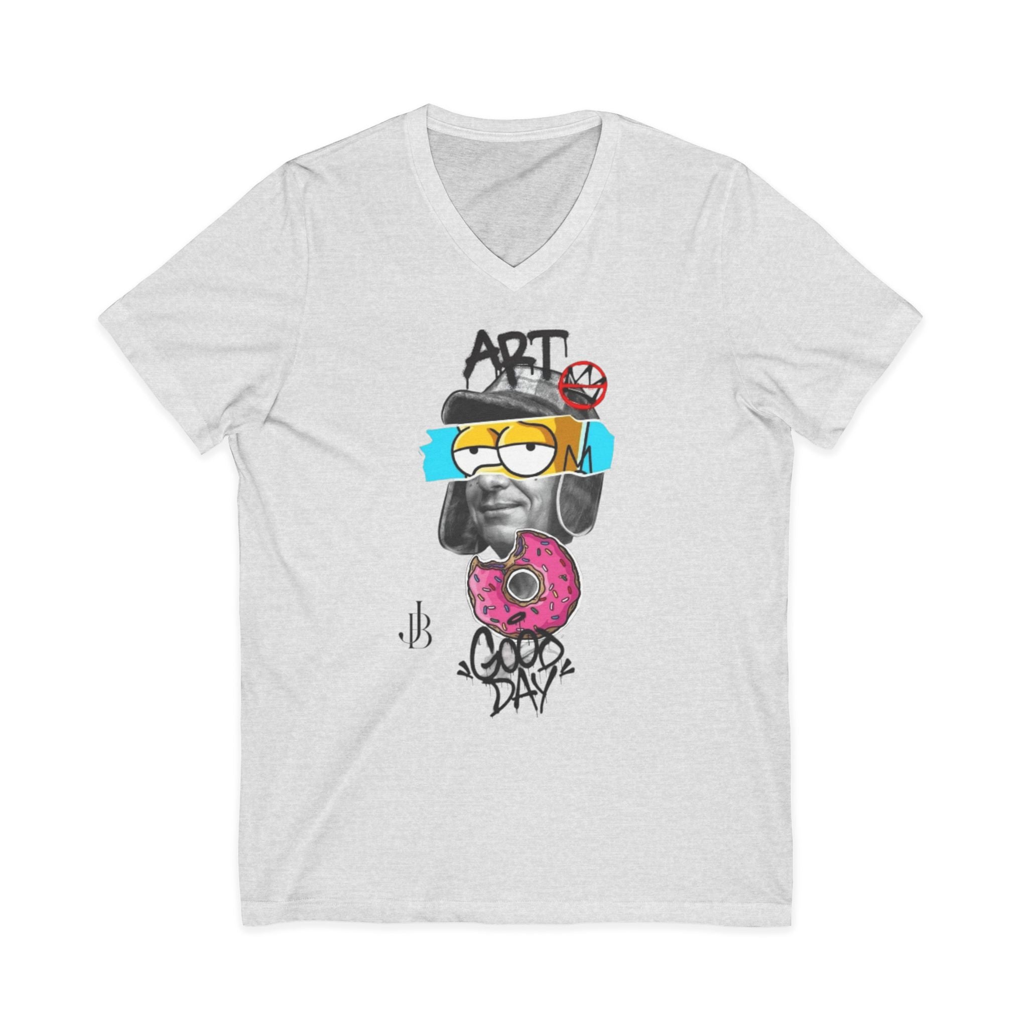 Unisex Jersey Short Sleeve V-Neck Tee