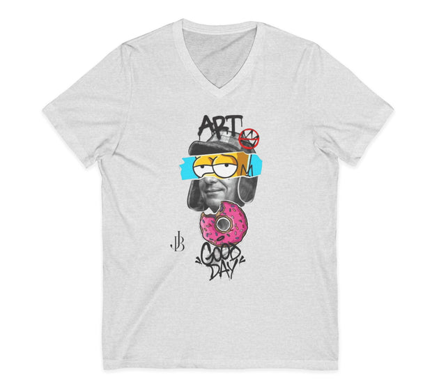 Unisex Jersey Short Sleeve V-Neck Tee