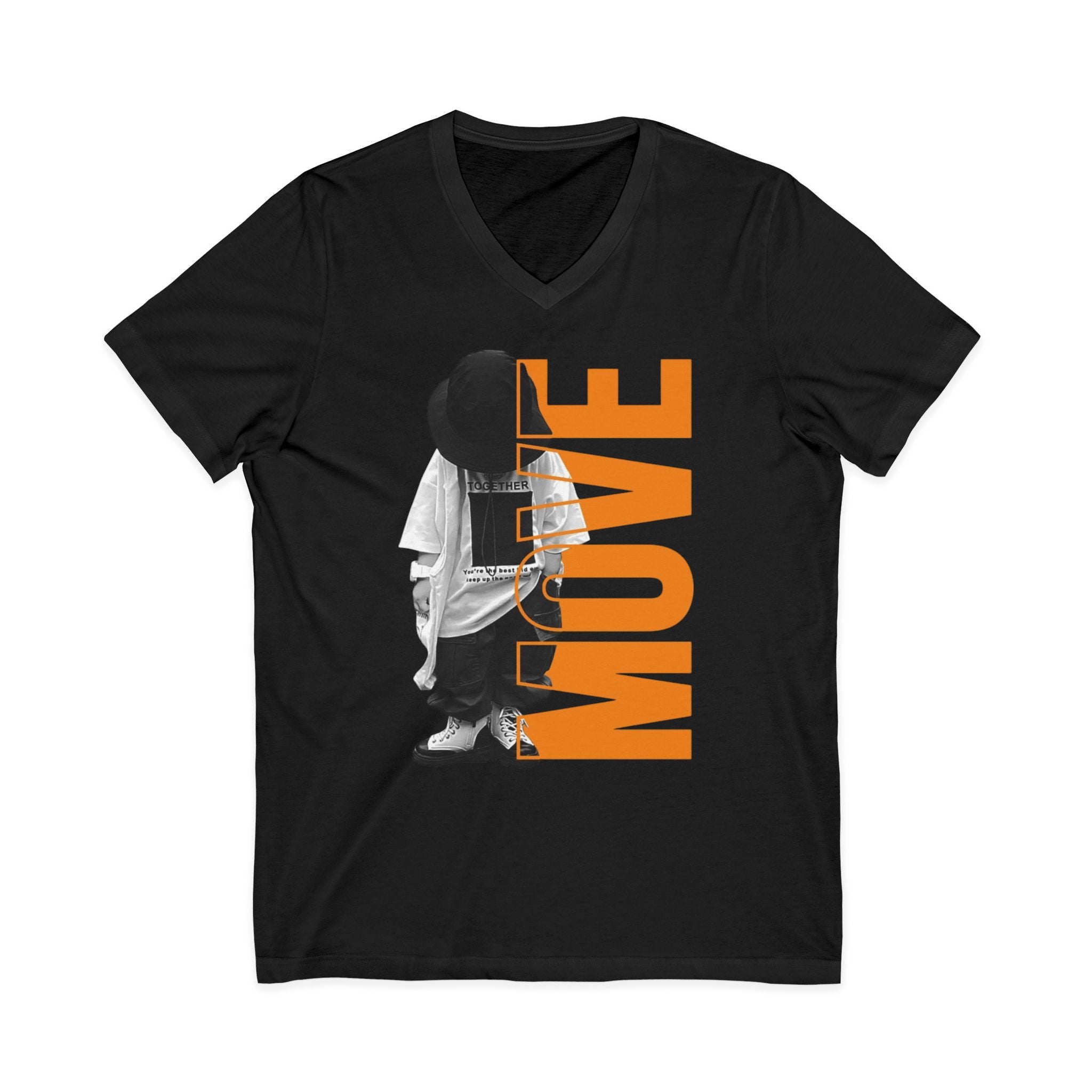 Unisex Jersey Short Sleeve V-Neck Tee