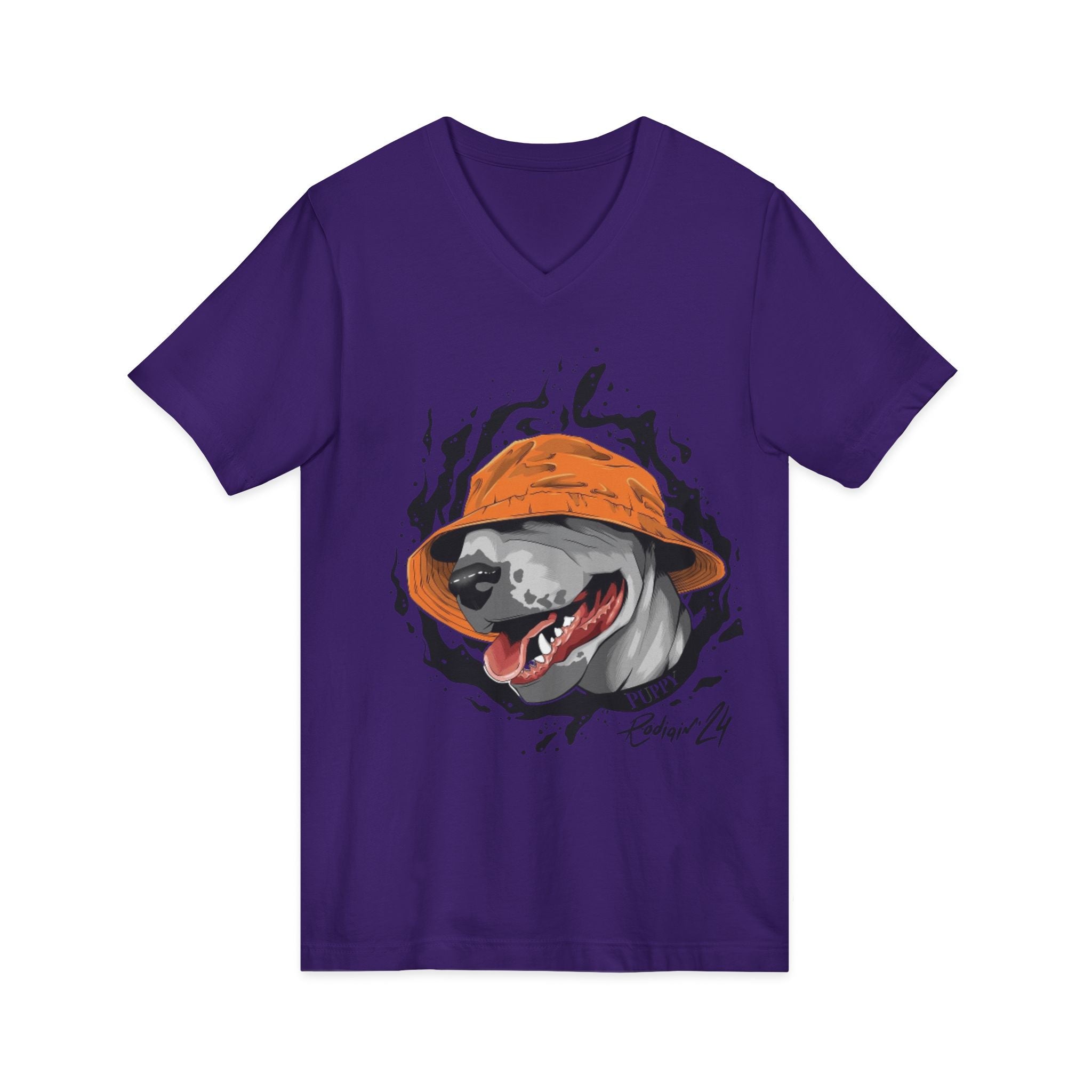 Unisex Jersey Short Sleeve V-Neck Tee