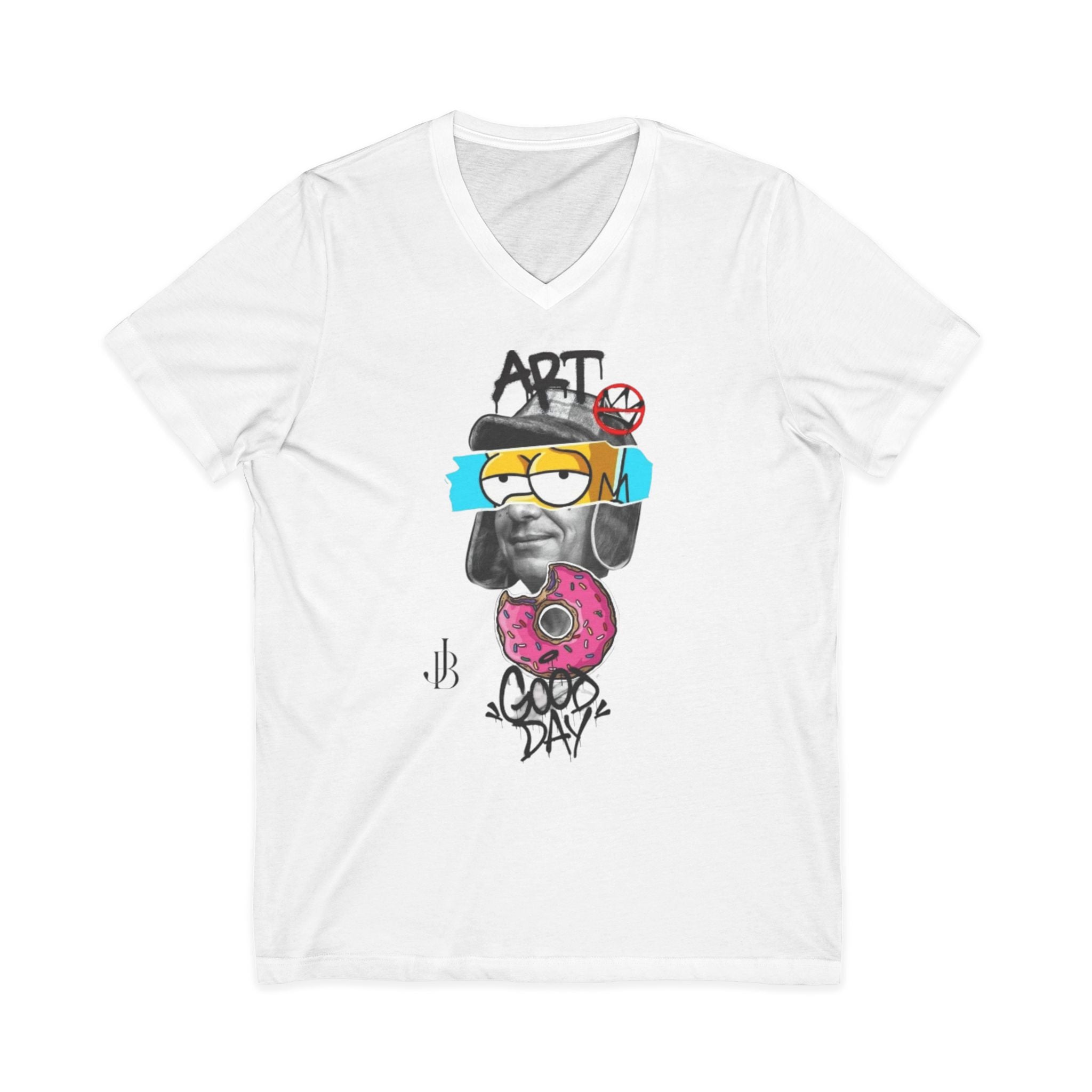 Unisex Jersey Short Sleeve V-Neck Tee