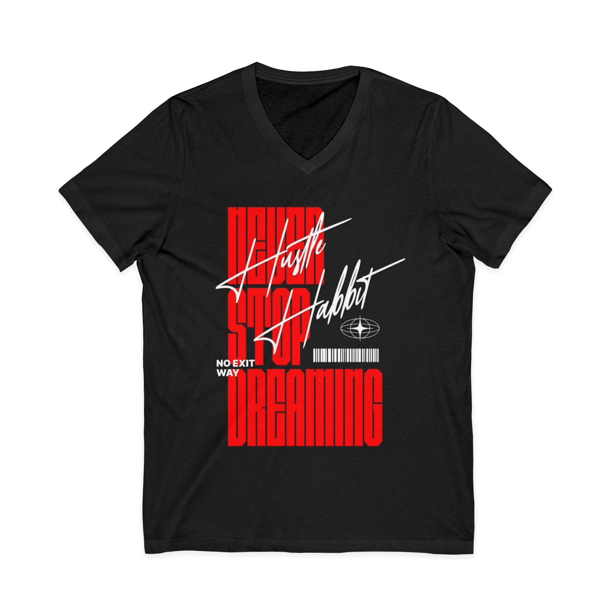 Unisex Jersey Short Sleeve V-Neck Tee