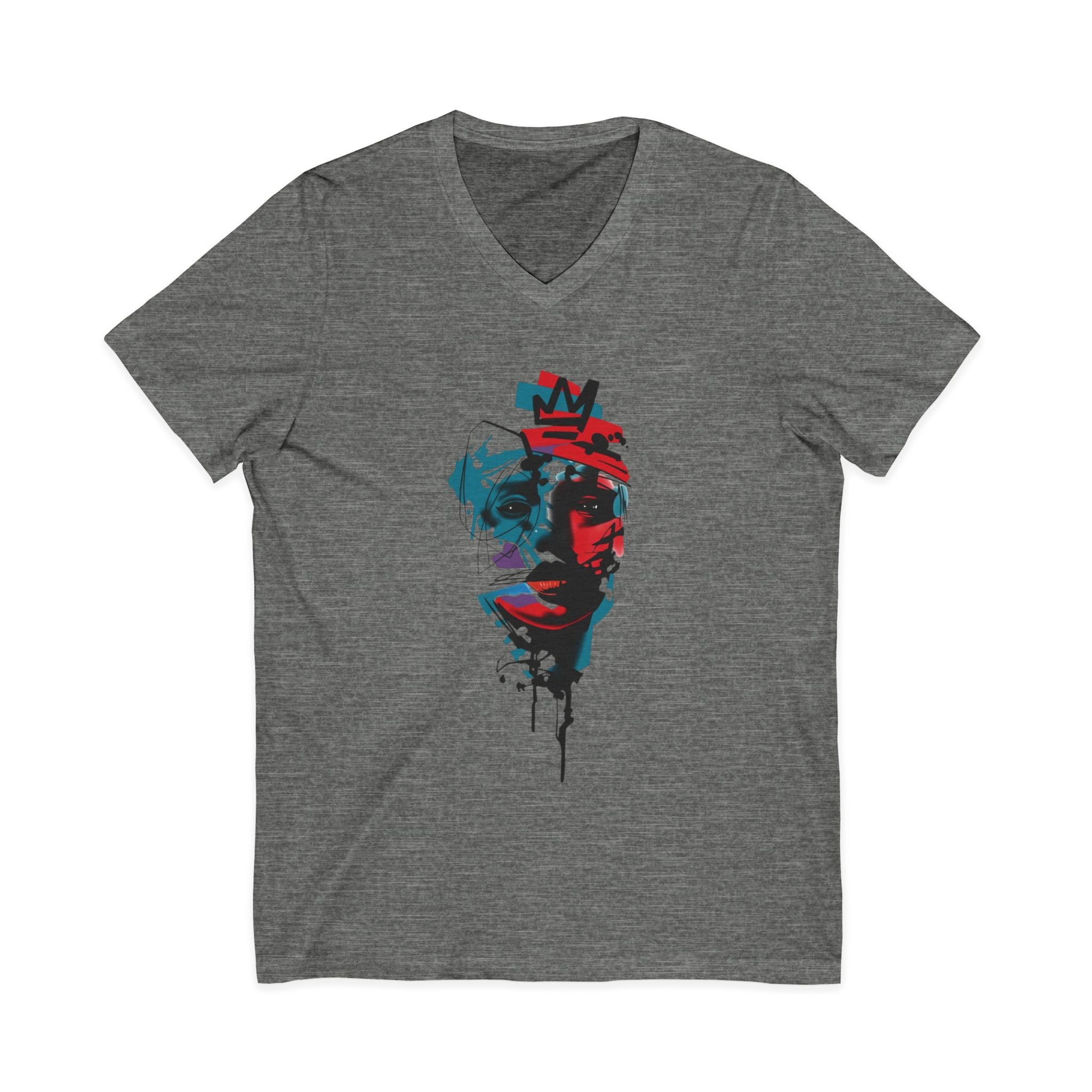 Unisex Jersey Short Sleeve V-Neck Tee