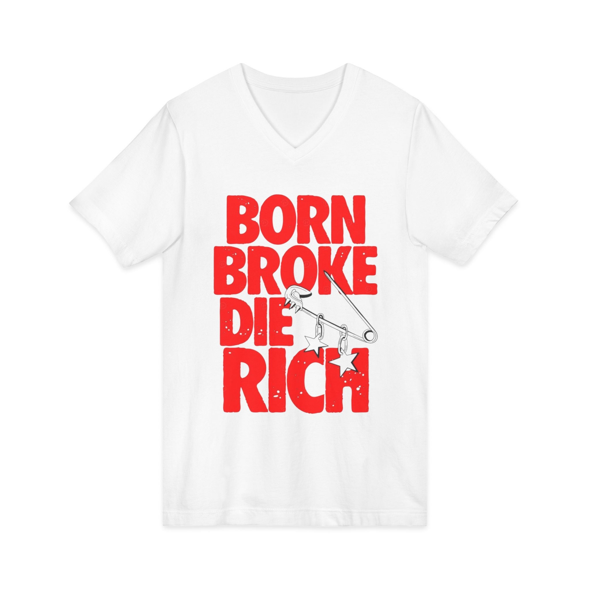 Unisex Jersey Short Sleeve V-Neck Tee