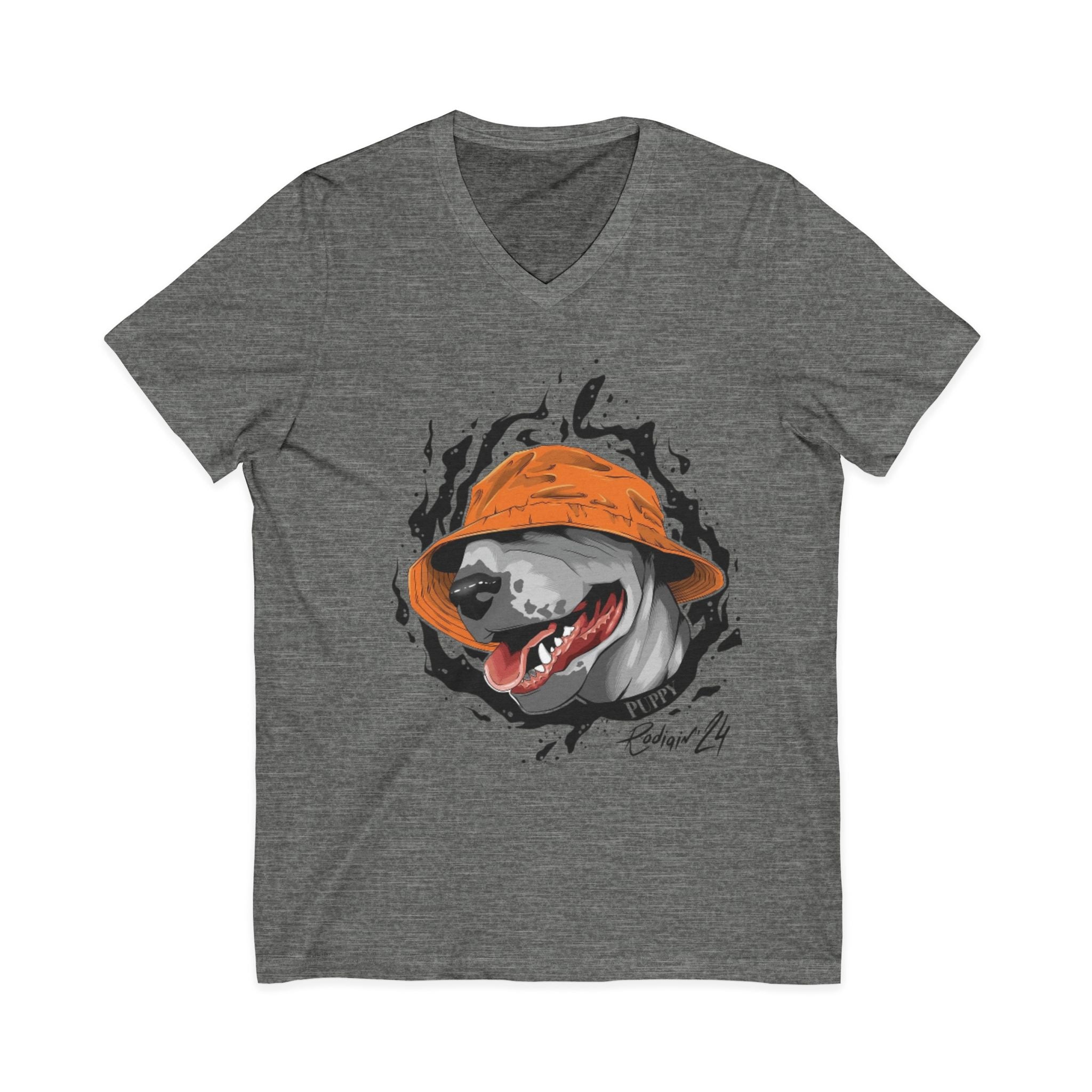 Unisex Jersey Short Sleeve V-Neck Tee