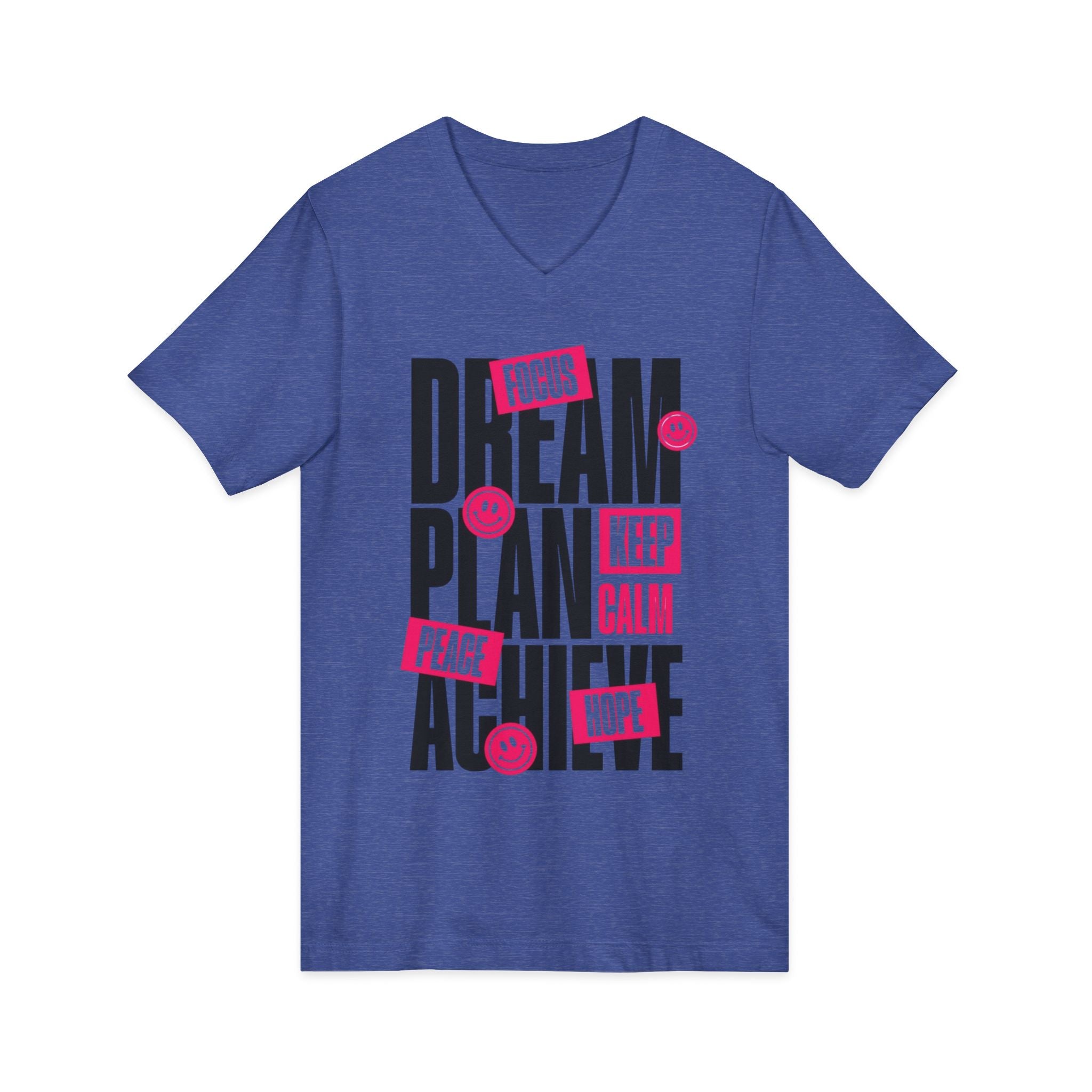 Unisex Jersey Short Sleeve V-Neck Tee