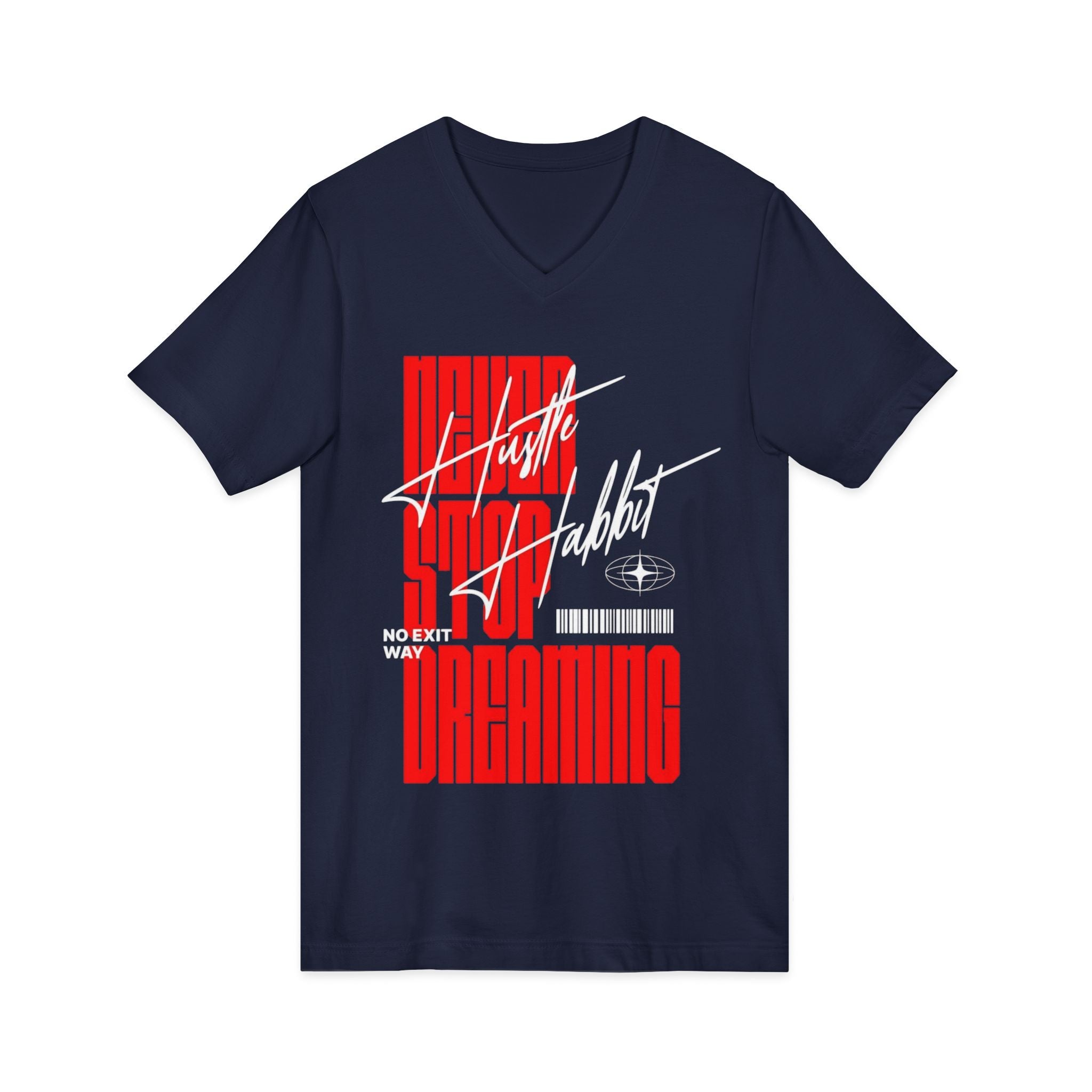 Unisex Jersey Short Sleeve V-Neck Tee