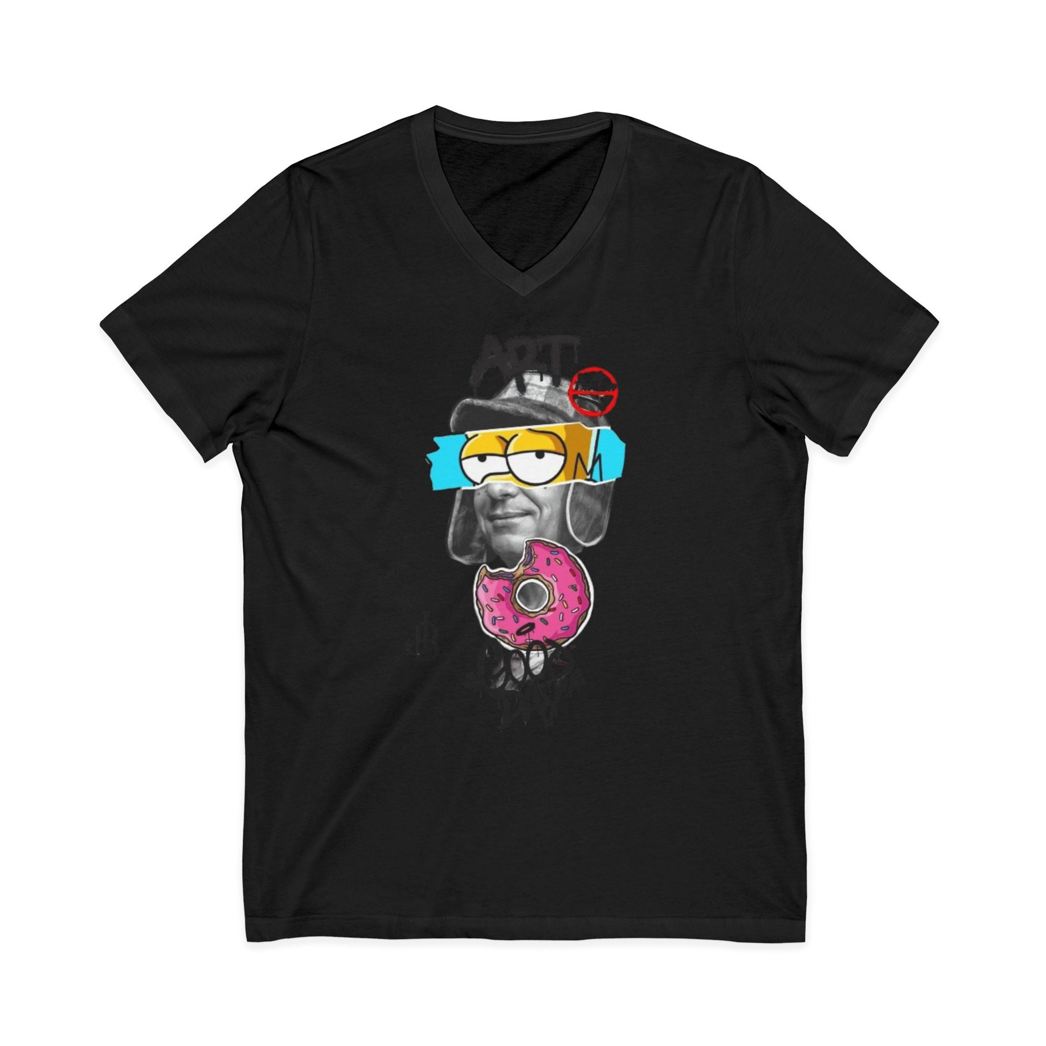 Unisex Jersey Short Sleeve V-Neck Tee