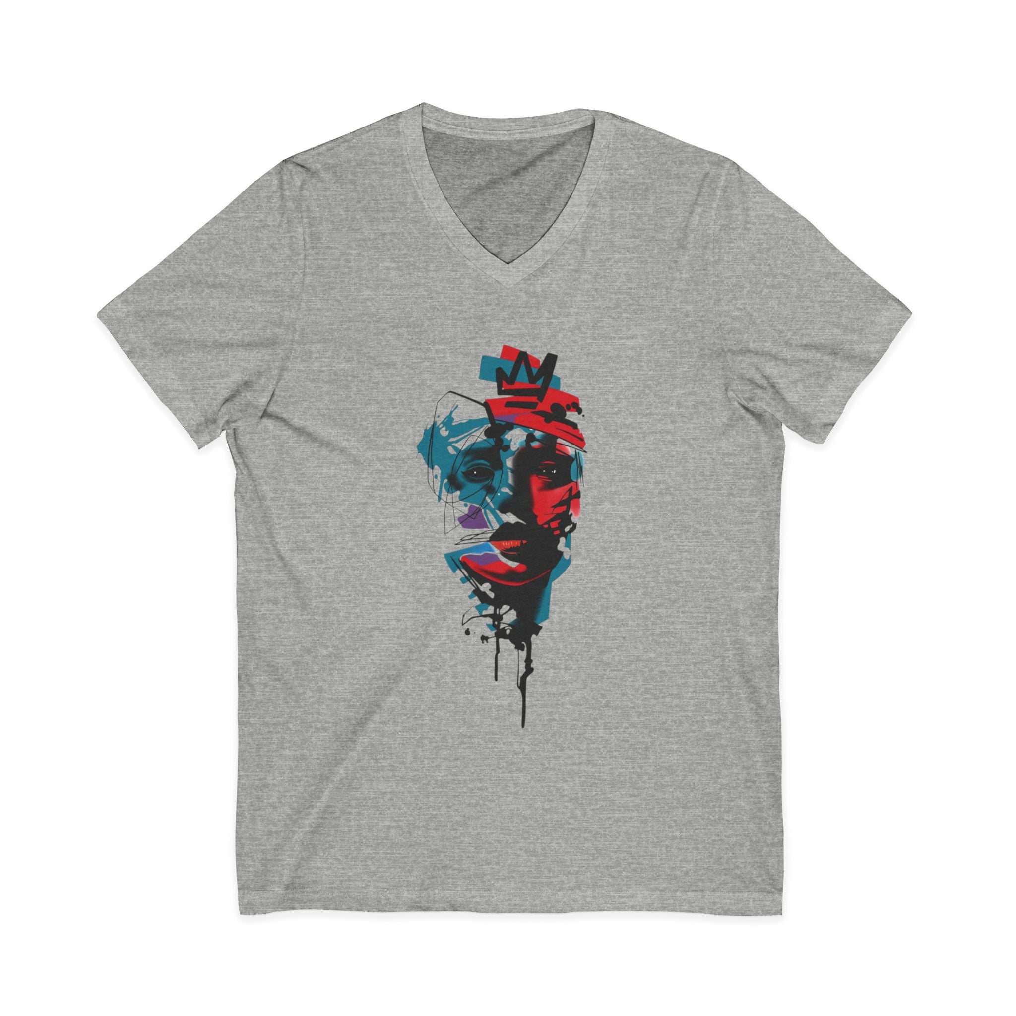 Unisex Jersey Short Sleeve V-Neck Tee