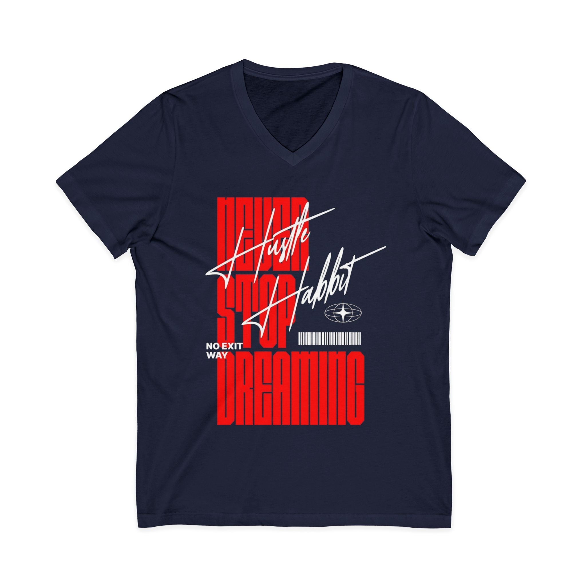 Unisex Jersey Short Sleeve V-Neck Tee